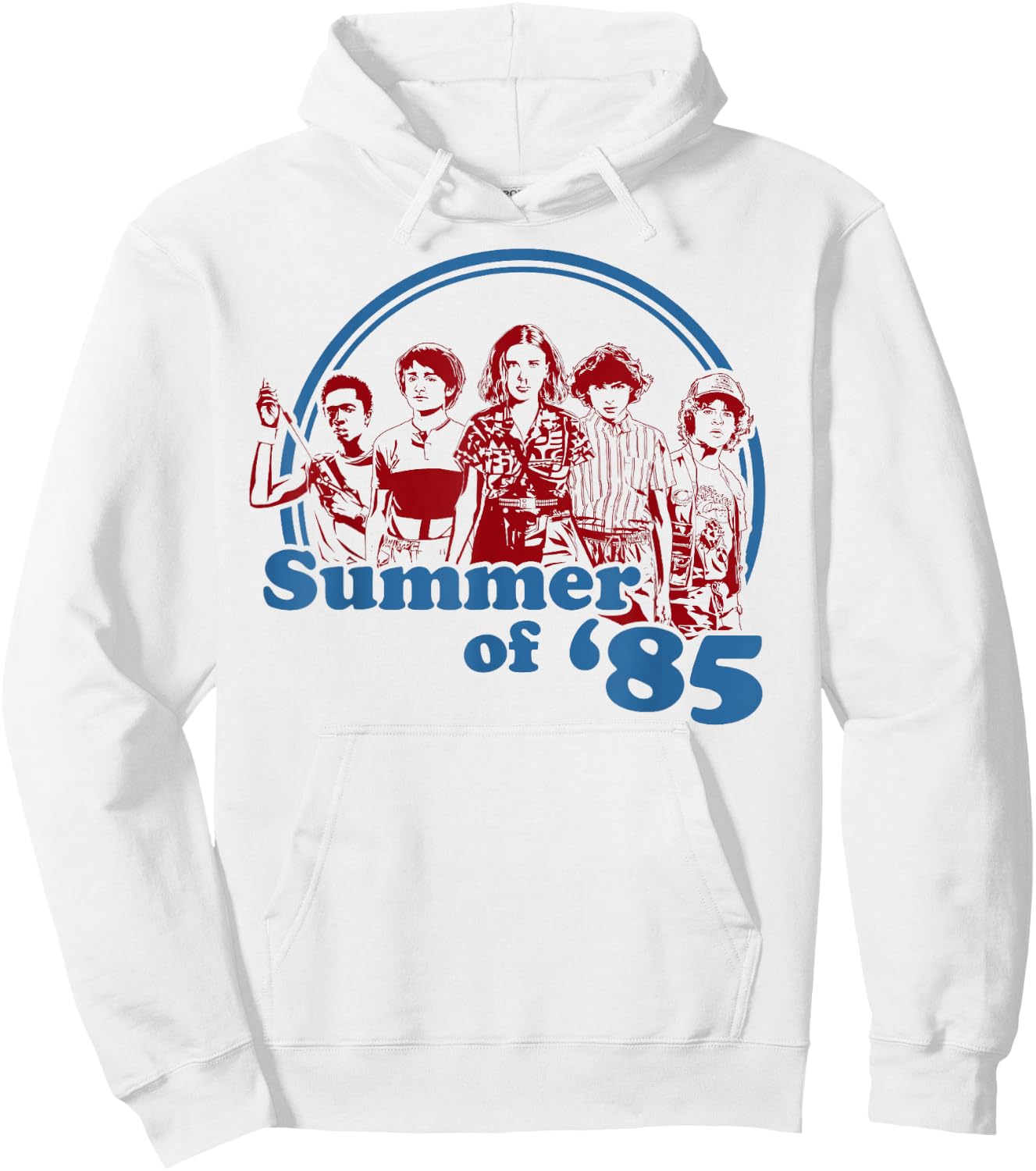 Netflix Stranger Things Summer Of '85 Group Shot Hoodie - Hoodie | White