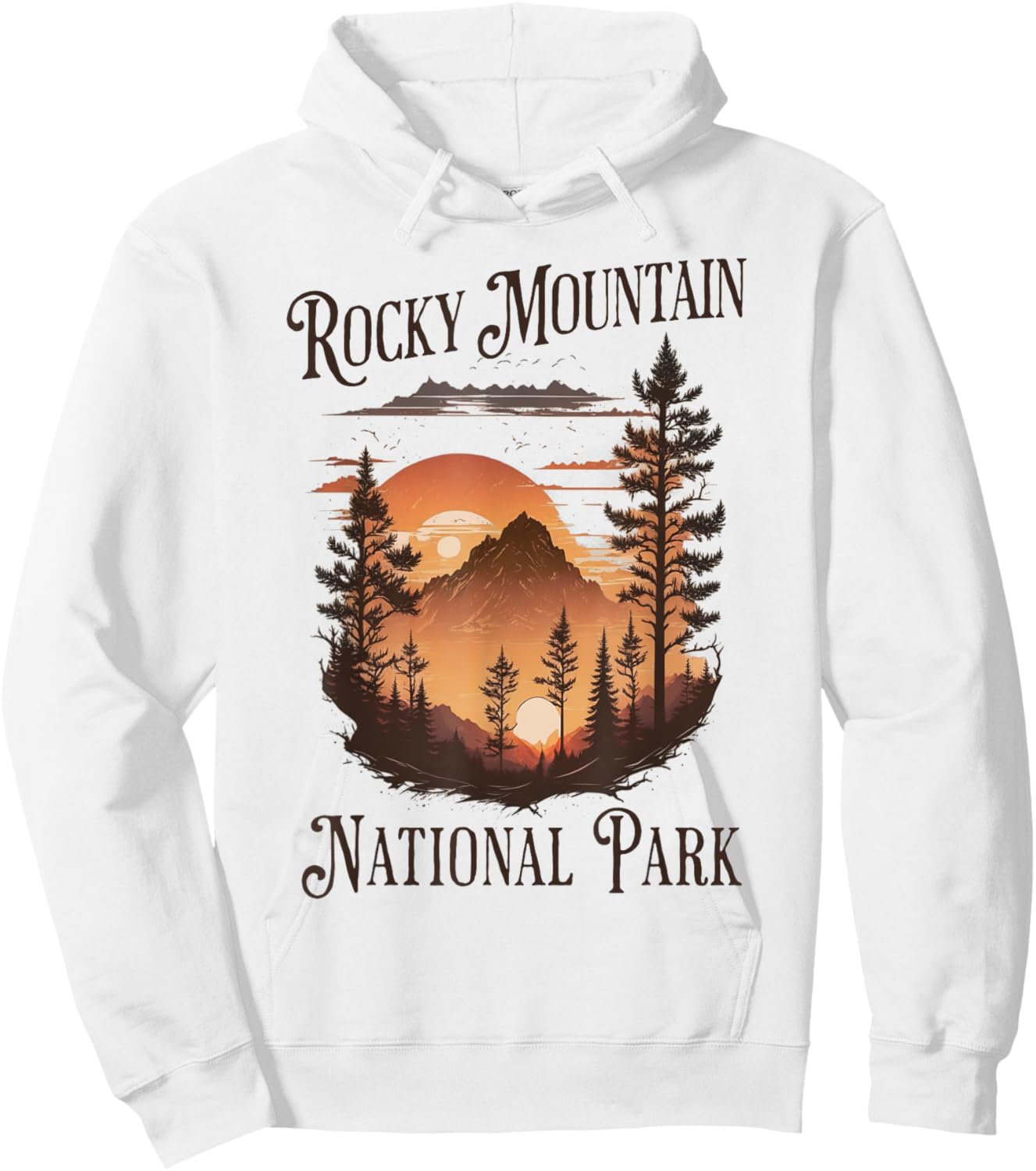 Rocky Mountain National Park Hoodie - Hoodie | White