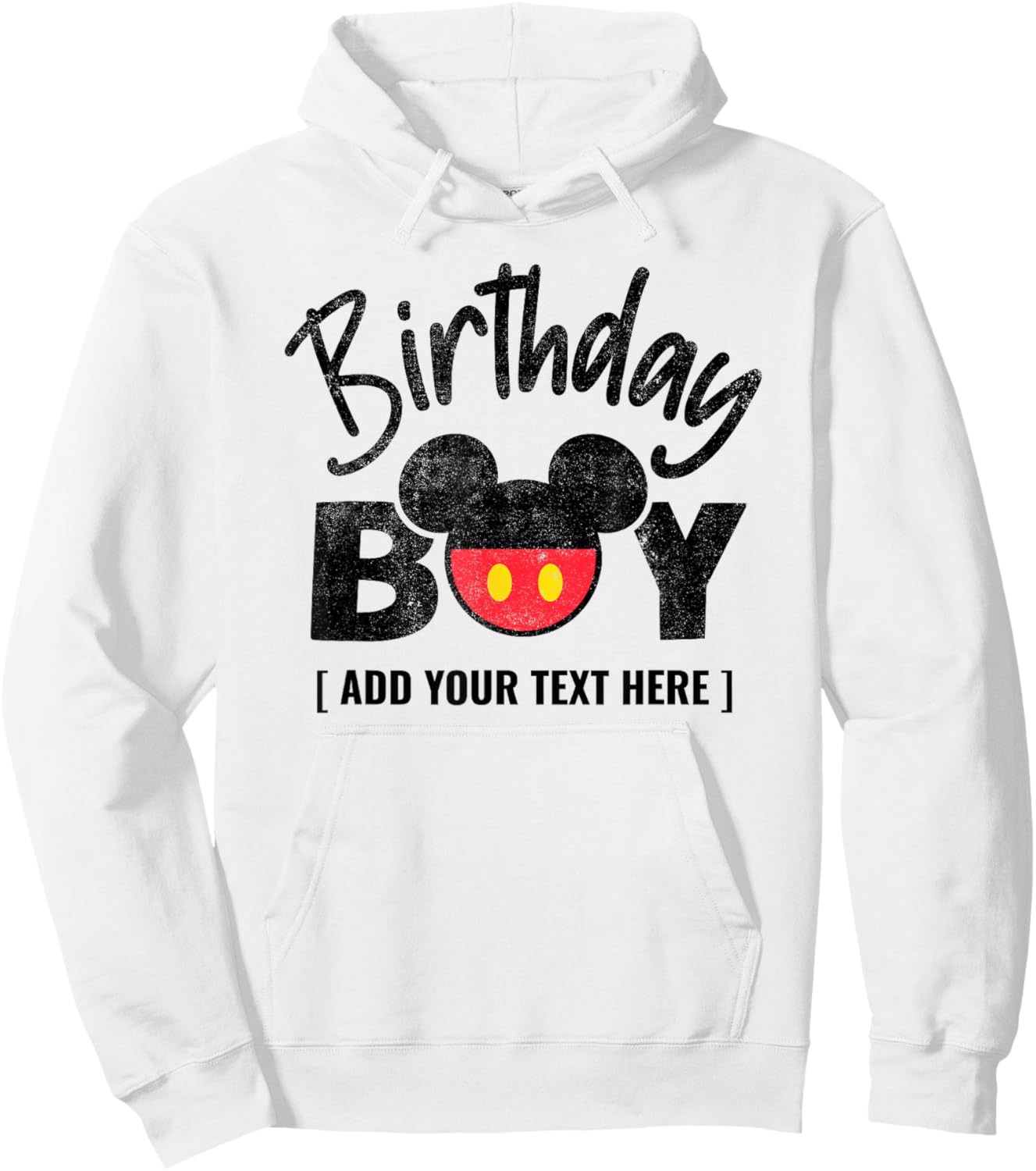 Disney Mickey And Friends Birthday Boy Customized Retro Hoodie - Hoodie | White