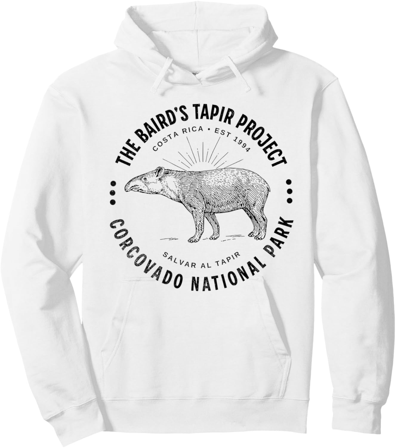 Save the Tapir Corcovado National Park Costa Rica Tapir Hoodie - Hoodie | White