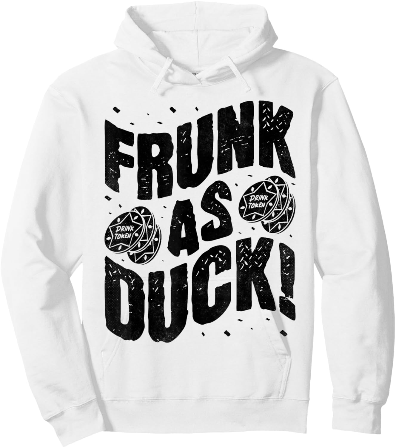 Frunk As Duck, Bar Crawl Craft Beer Pub Hopping Hoodie - Hoodie | White