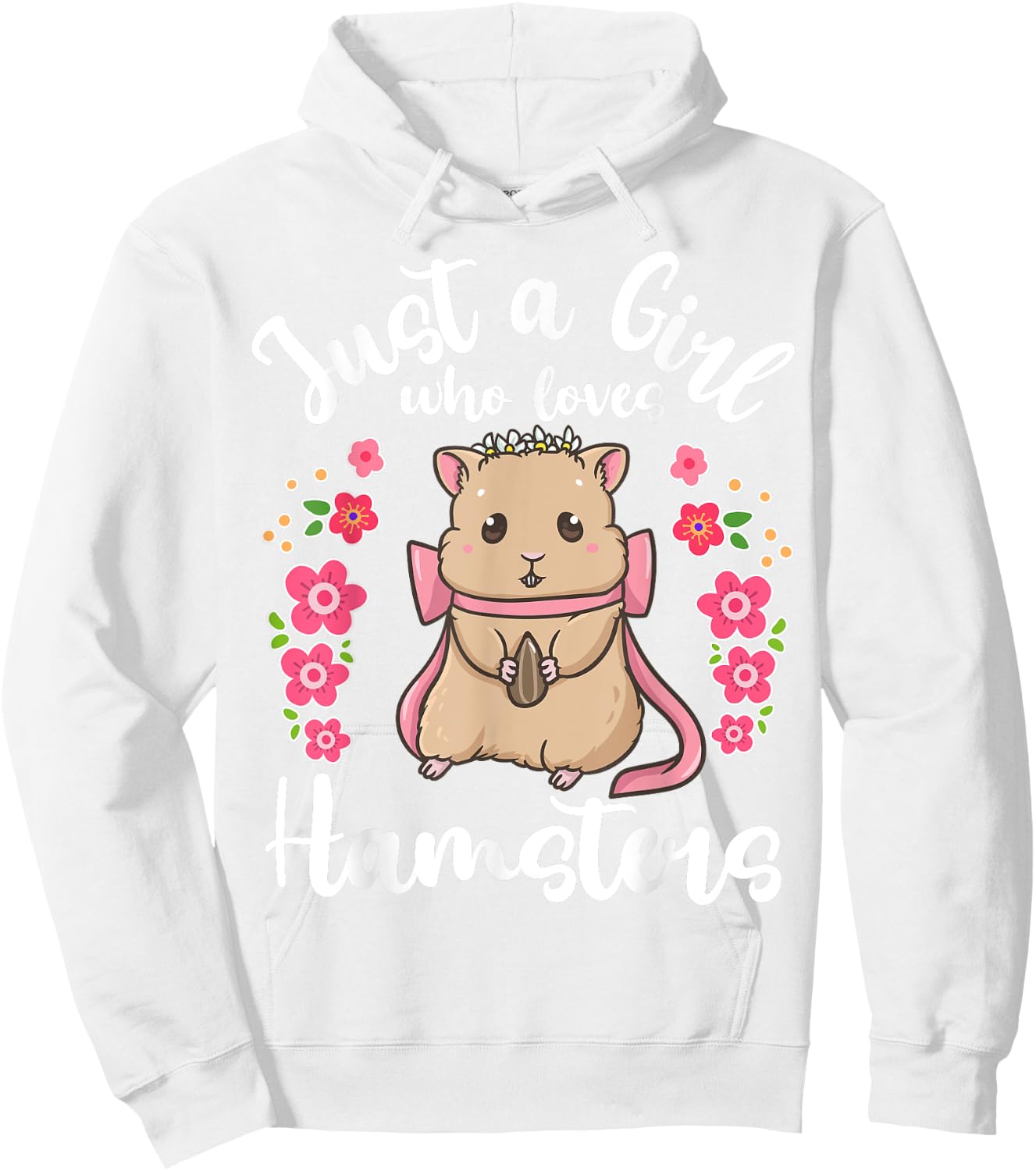 Hamster Just a Girl Who Loves Hamsters Hoodie - Hoodie | White
