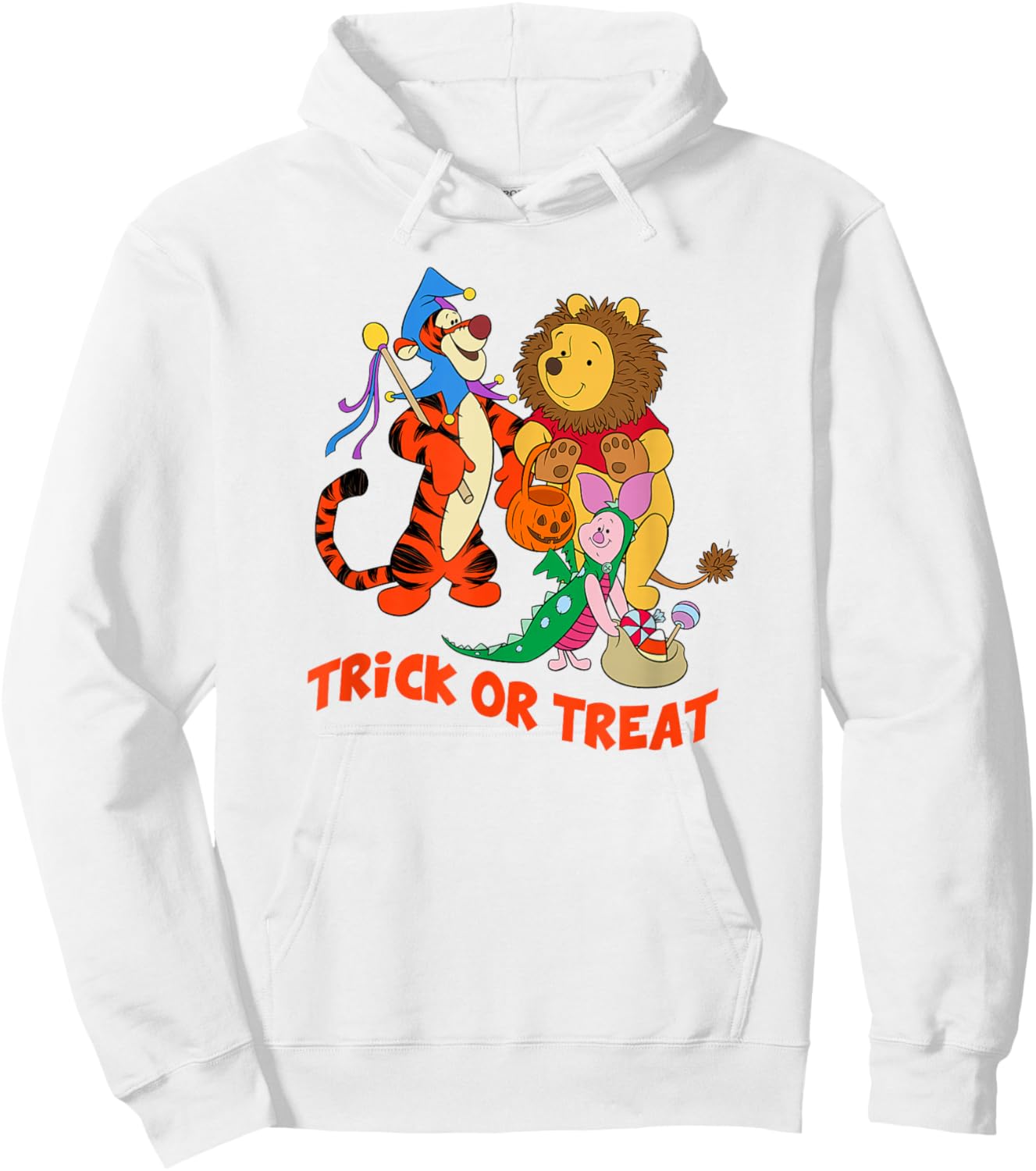 Disney Winnie The Pooh Halloween Group Shot Trick Or Treat Hoodie - Hoodie | White