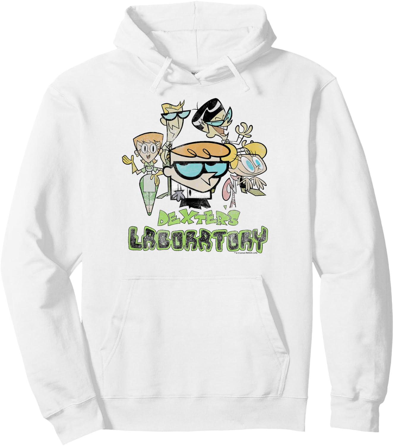 Dexter's Laboratory Vintage Cast Hoodie - Hoodie | White