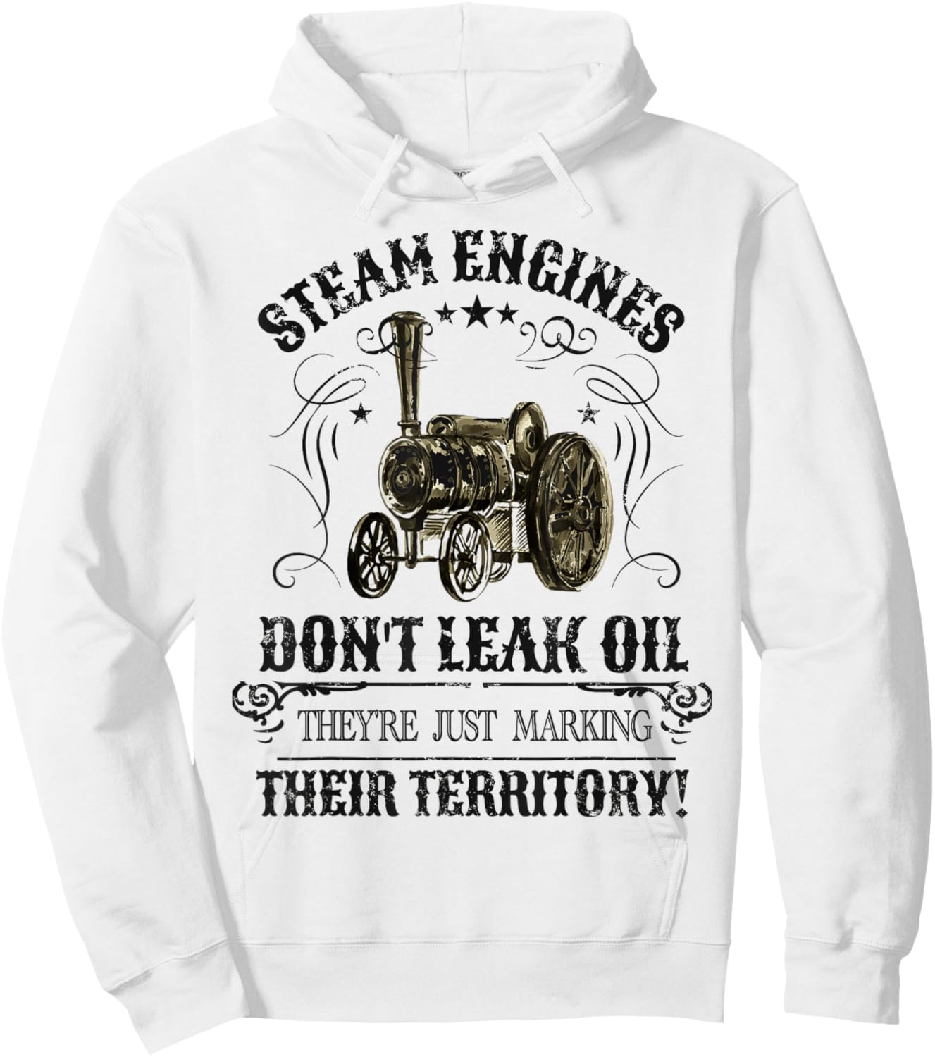 Steam Traction Engine Retirement Idea & Steam Engine Hoodie - Hoodie | White