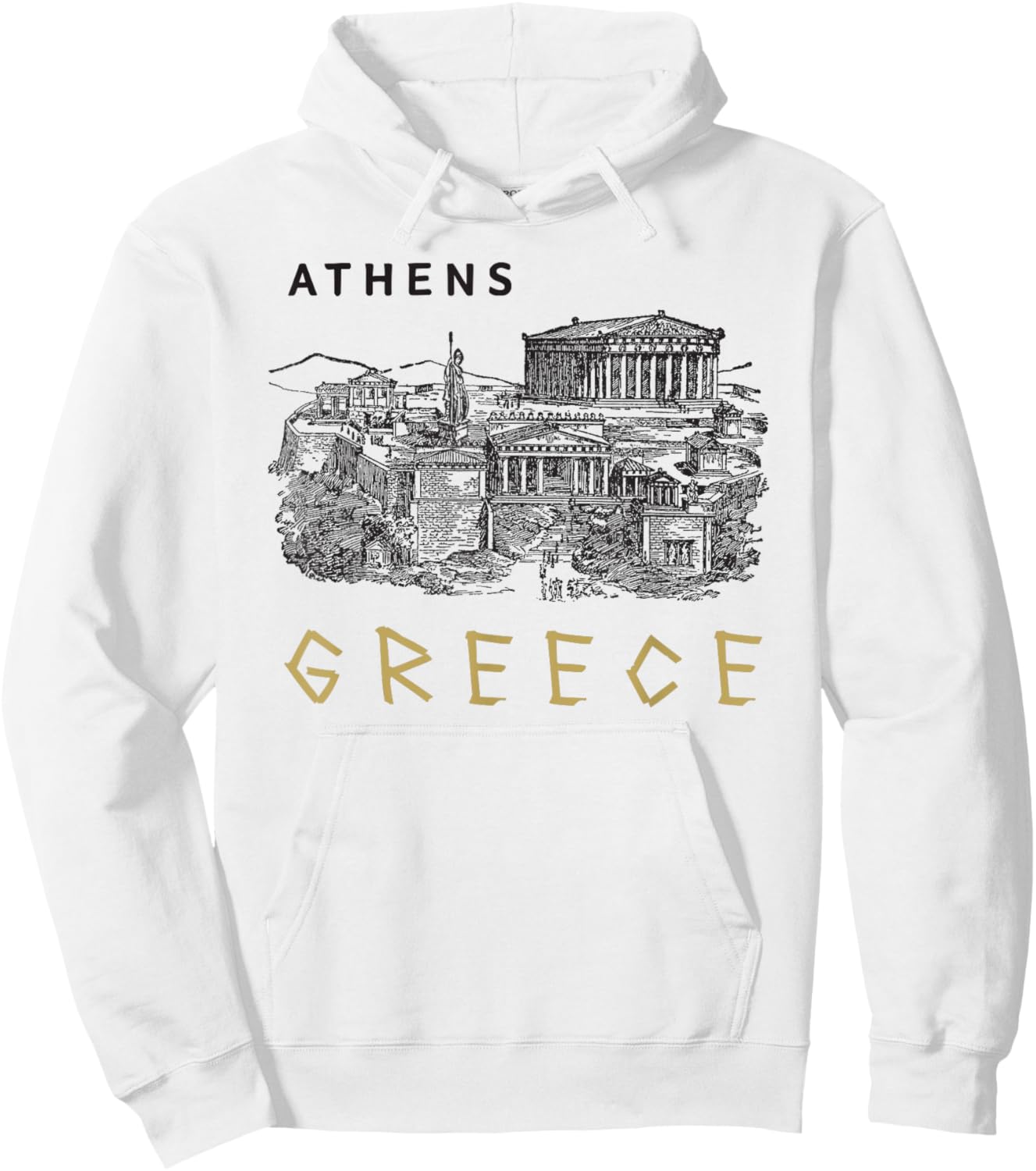 Athens Greece Greek Language enthusiasts vacation to Greece Hoodie - Hoodie | White