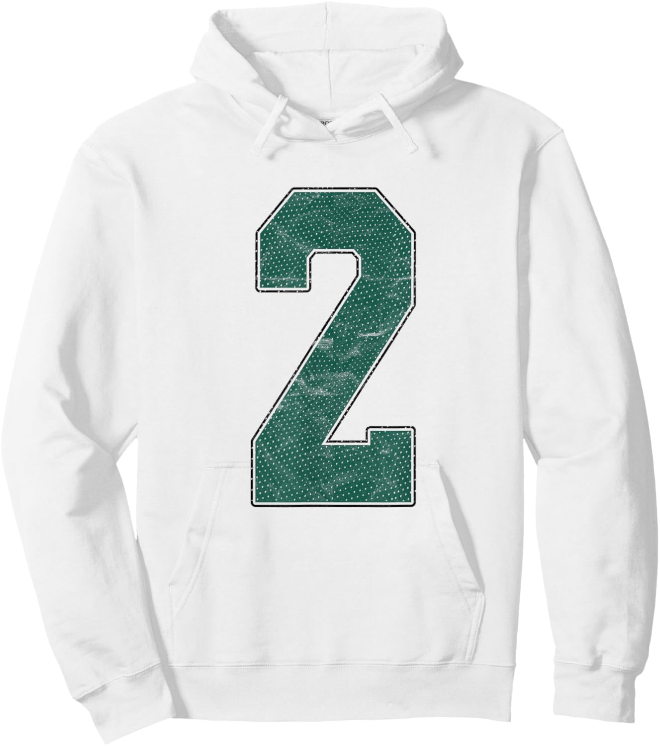 Number 2 Numbered Uniform Sports Team Jersey 2nd Birthday Hoodie - Hoodie | White