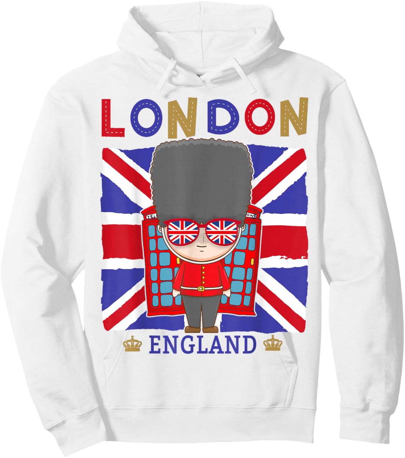 London Souvenirs Idea for Kids & English British Memorabilia Hoodie - Hoodie | White