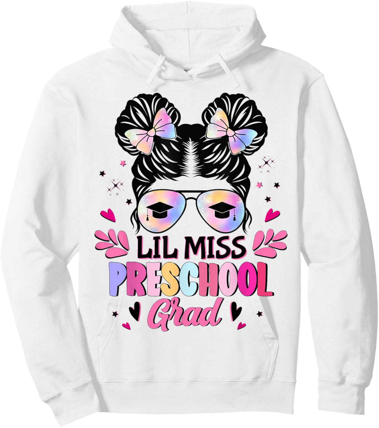 Lil Miss Preschool Grad Graduation Last Day Of Preschool Hoodie - Hoodie | White