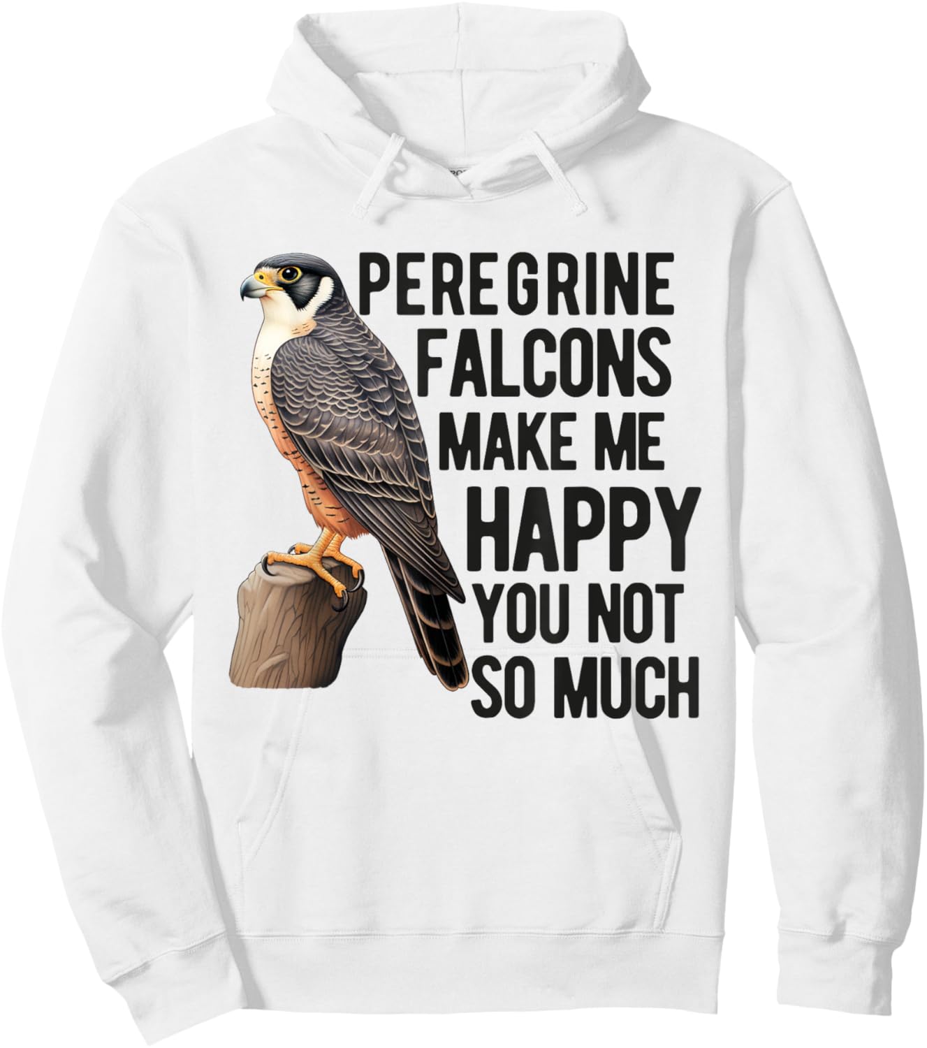 Peregrine Falcon Men Women Falconer Falconry BirdWatching Hoodie - Hoodie | White