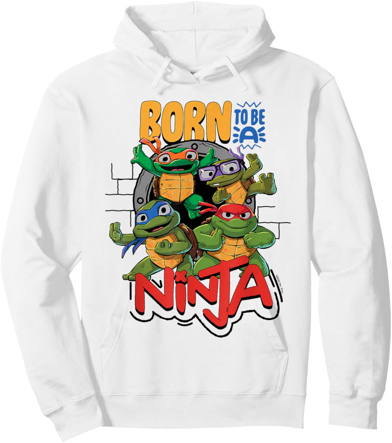 Teenage Mutant Ninja Turtles: Mutant Mayhem Born a Ninja Hoodie - Hoodie | White