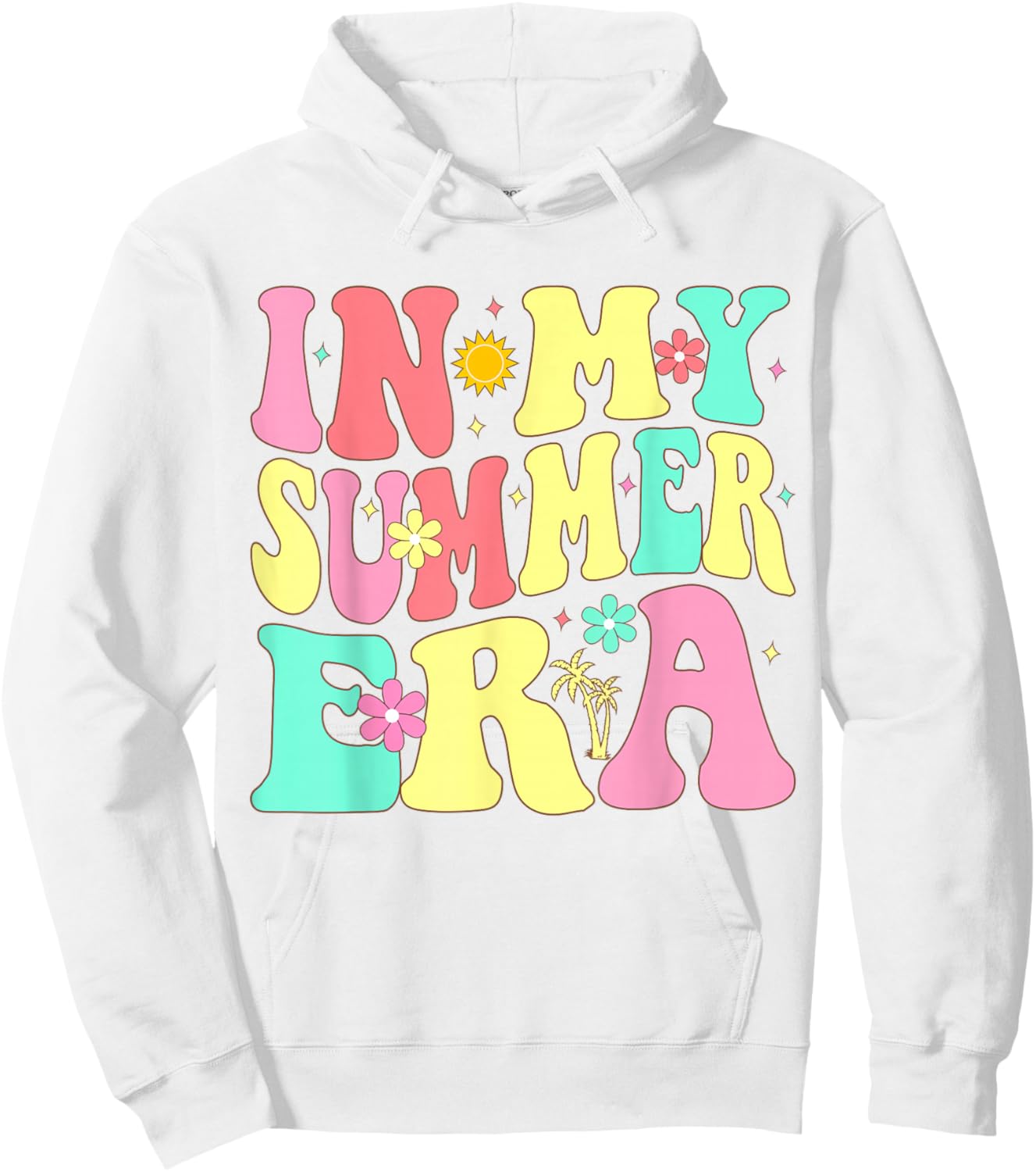 In My Summer Era Groovy Last Day of School Teacher Summer Hoodie - Hoodie | White