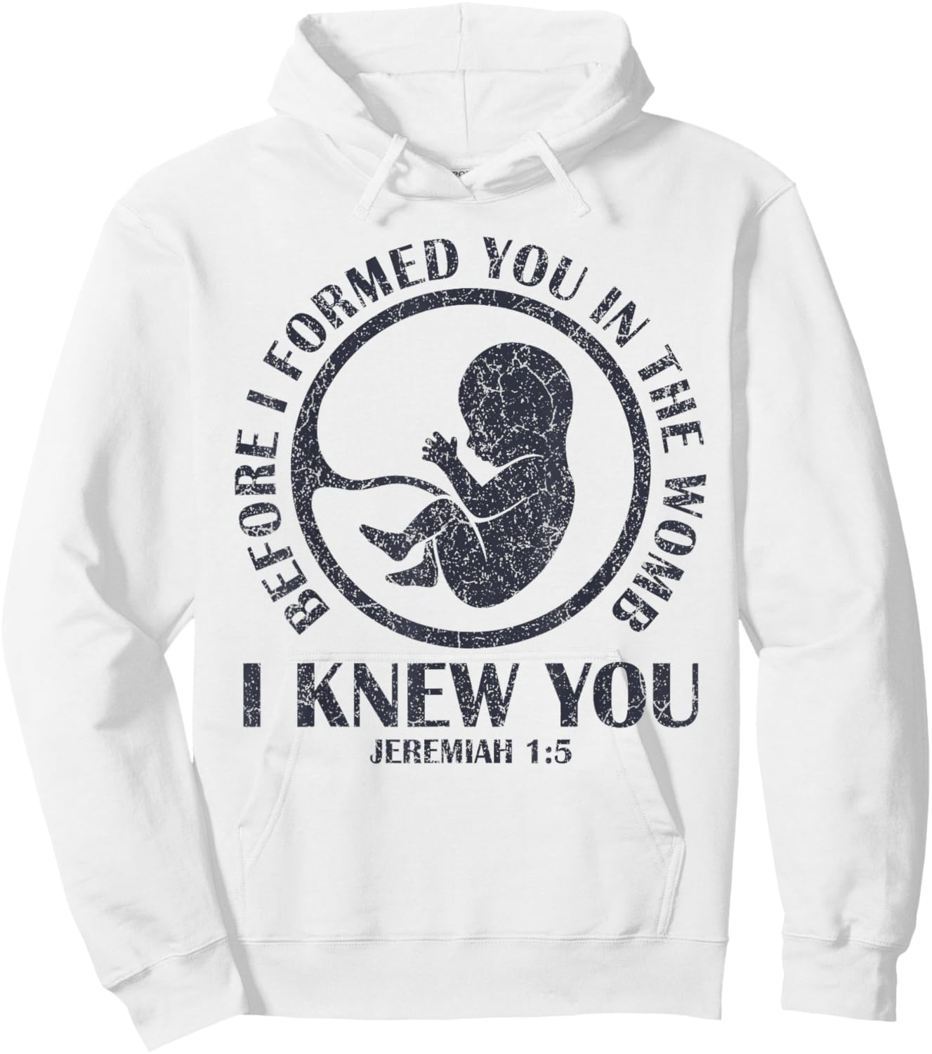 Before I Formed You In The Womb I Knew You Hoodie - Hoodie | White