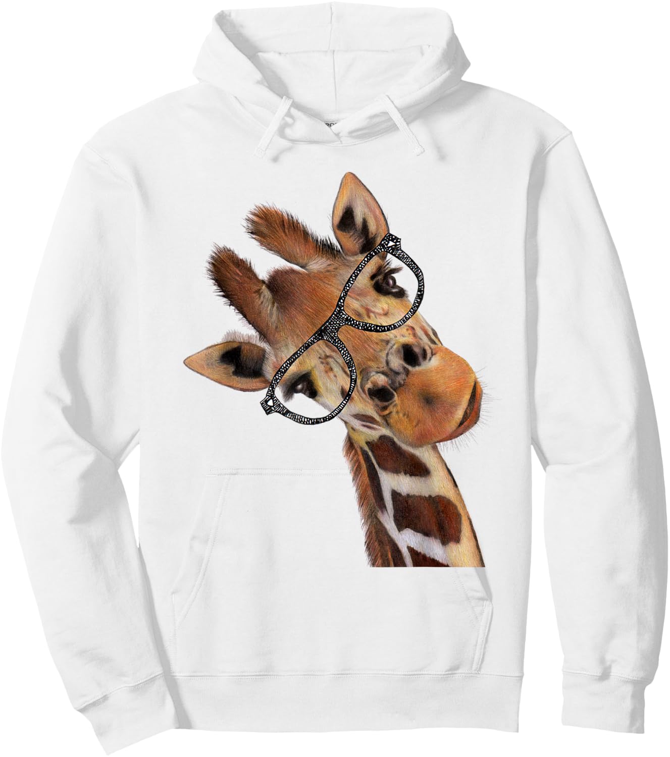 Good Time Hipster Giraffe Men's Women's Children's Hoodie - Hoodie | White