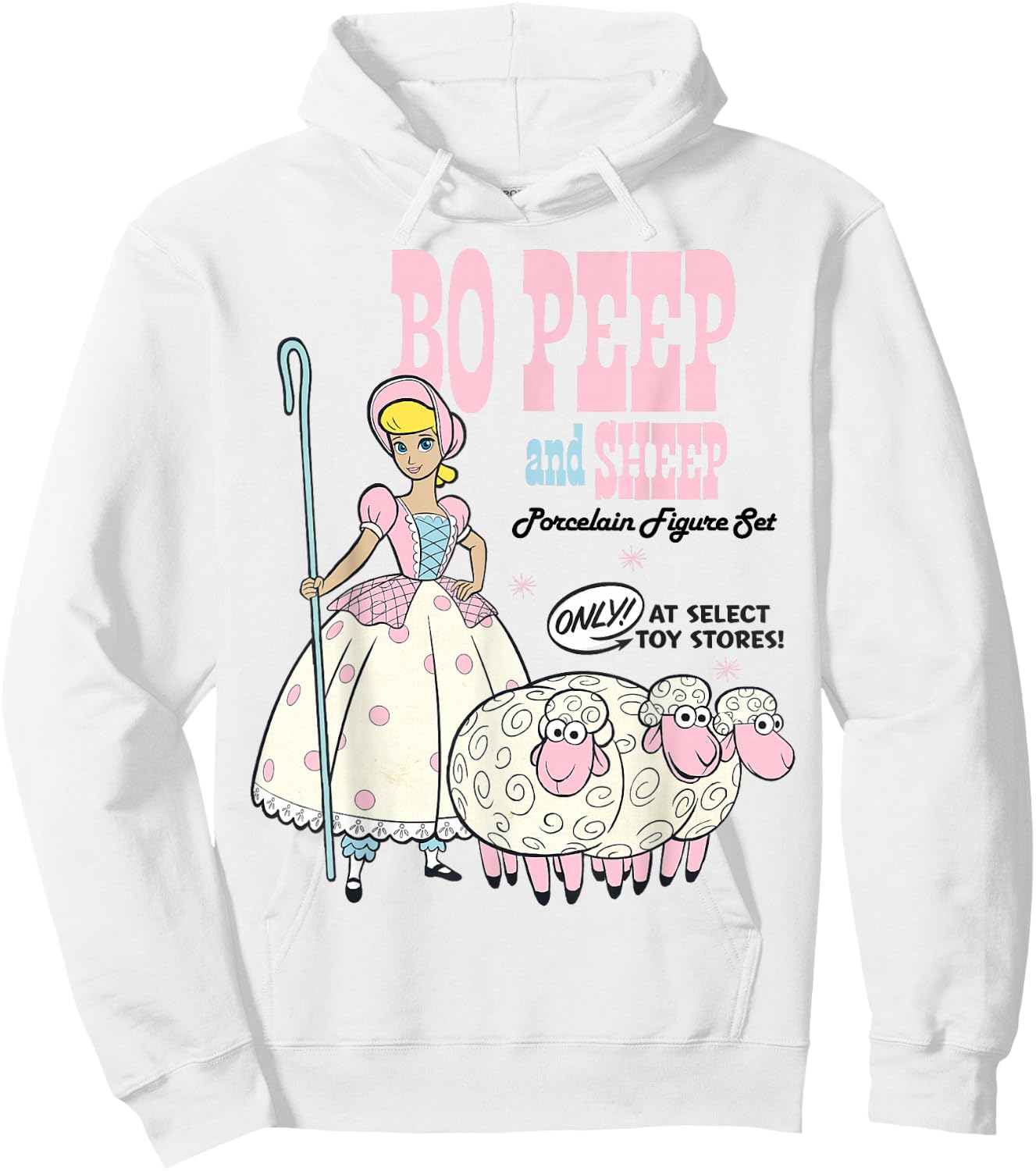 Disney Pixar Toy Story 4 Bo Peep and Sheep Advertisement Hoodie - Hoodie | White