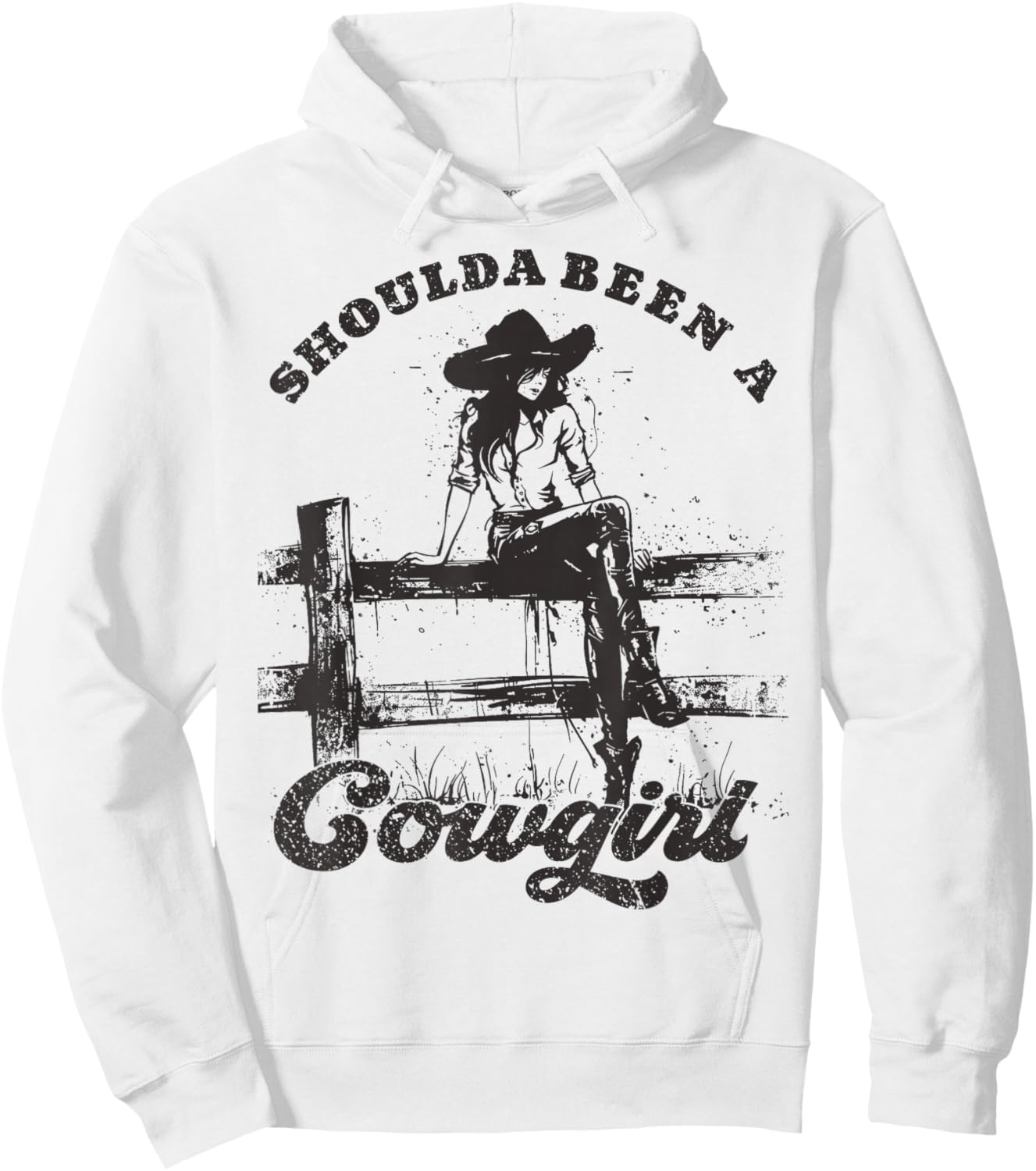 Should a Been Cowgirl Retro Western Retro Vintage Hoodie - Hoodie | White