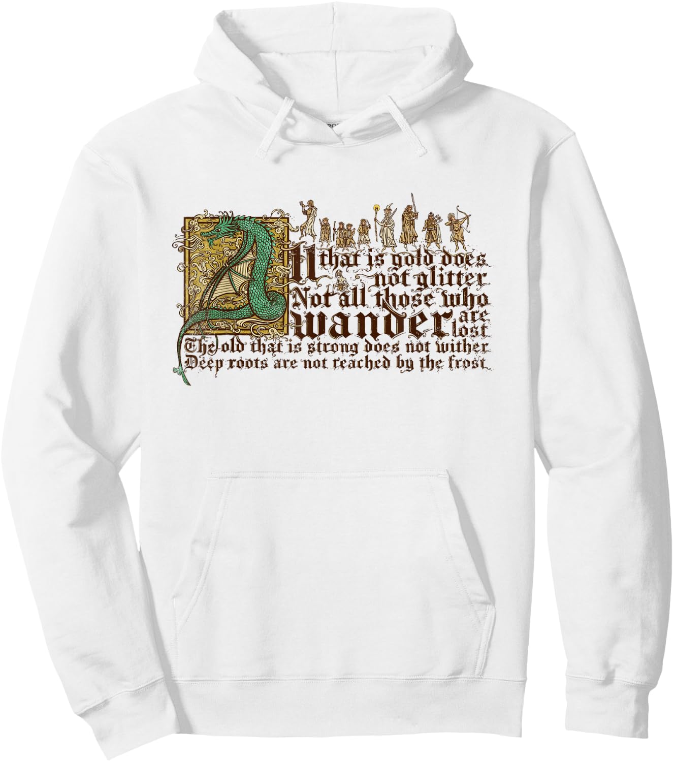 Not All Those who Wander are Lost Hoodie - Hoodie | White