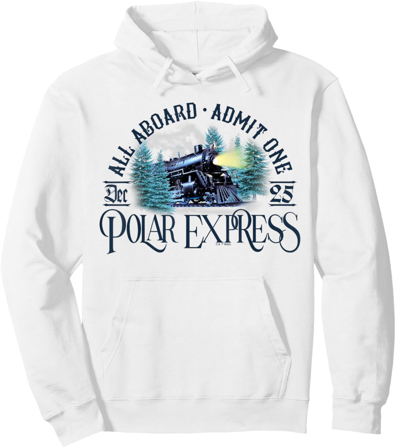 The Polar Express All Aboard Hoodie - Hoodie | White