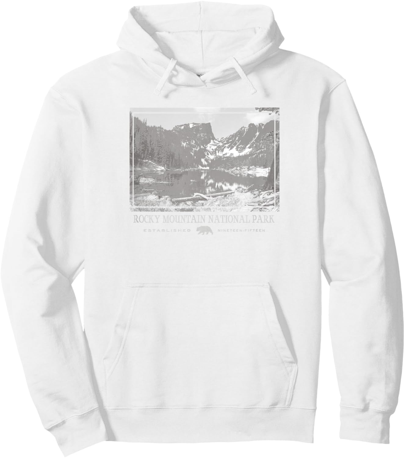 Rocky Mountain National Park Graphic Hoodie - Hoodie | White