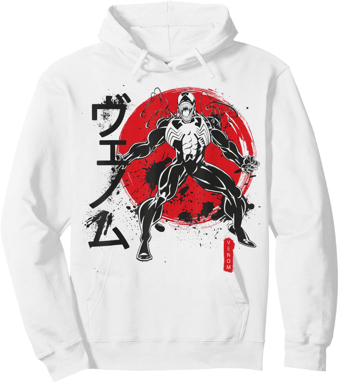 Marvel Venom Kanji Portrait Hoodie - Hoodie | White
