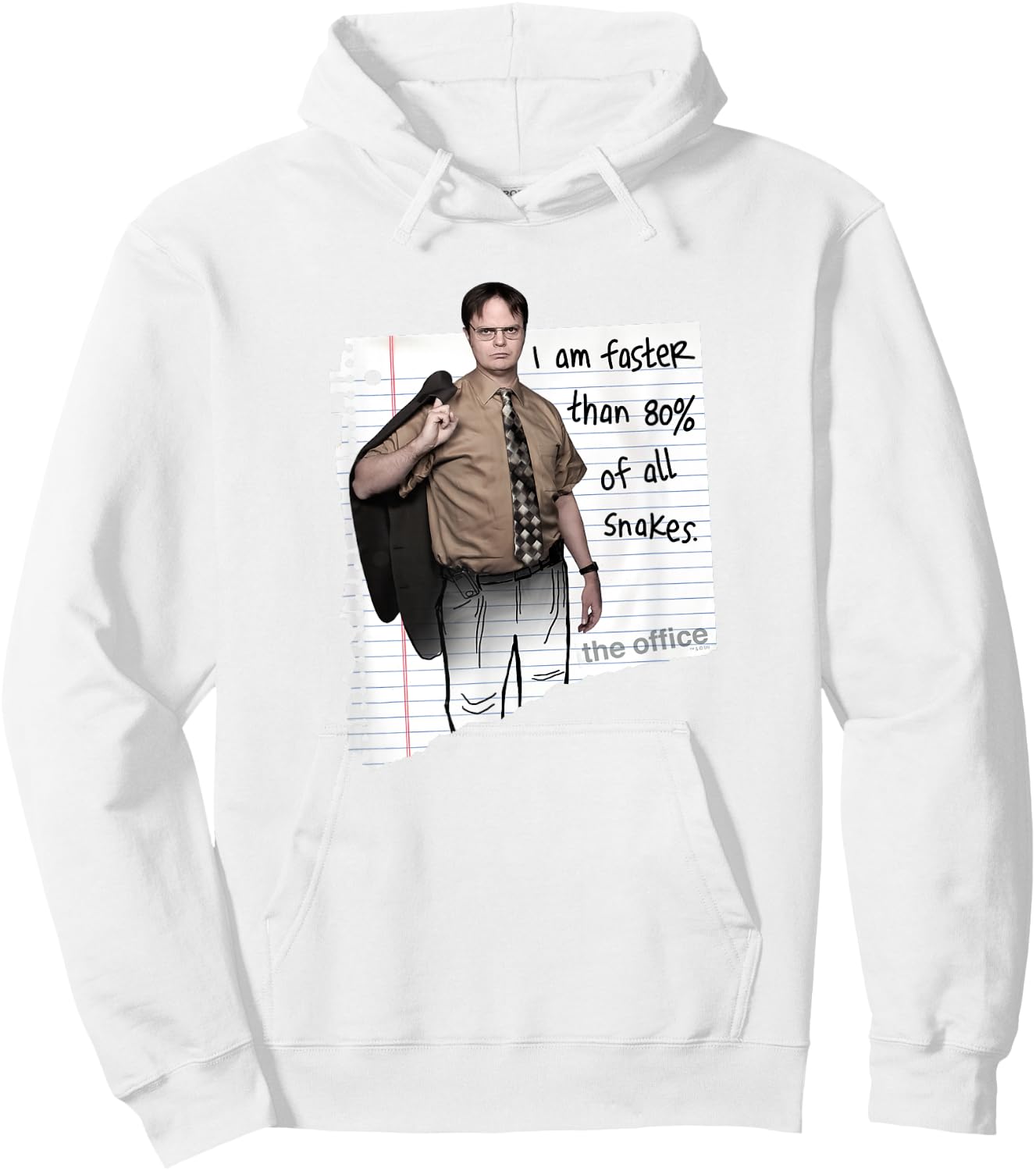 The Office Dwight Schrute Snakes Standard Hoodie - Hoodie | White