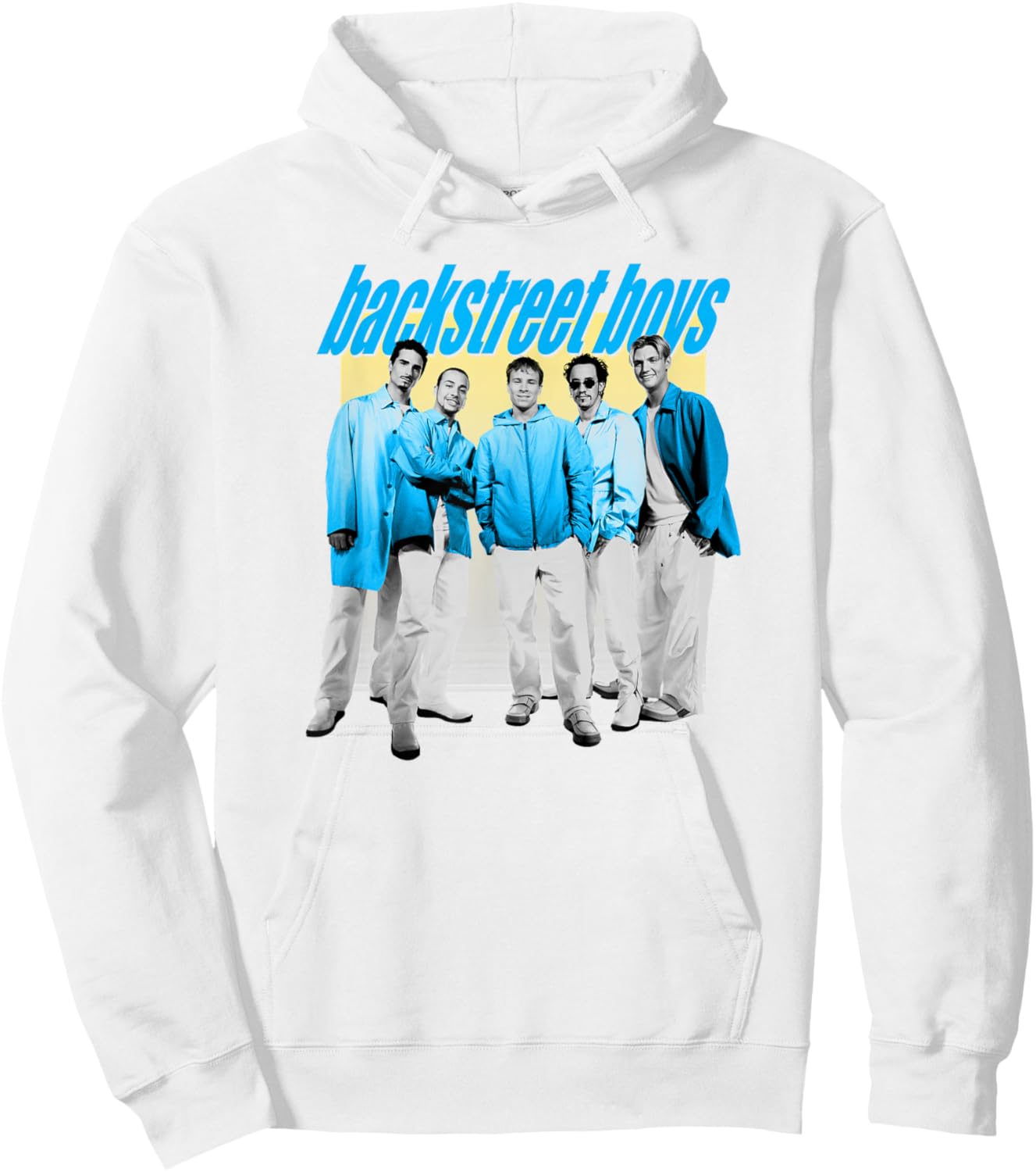 Backstreet Boys – Blue Group Watercolor Hoodie - Hoodie | White