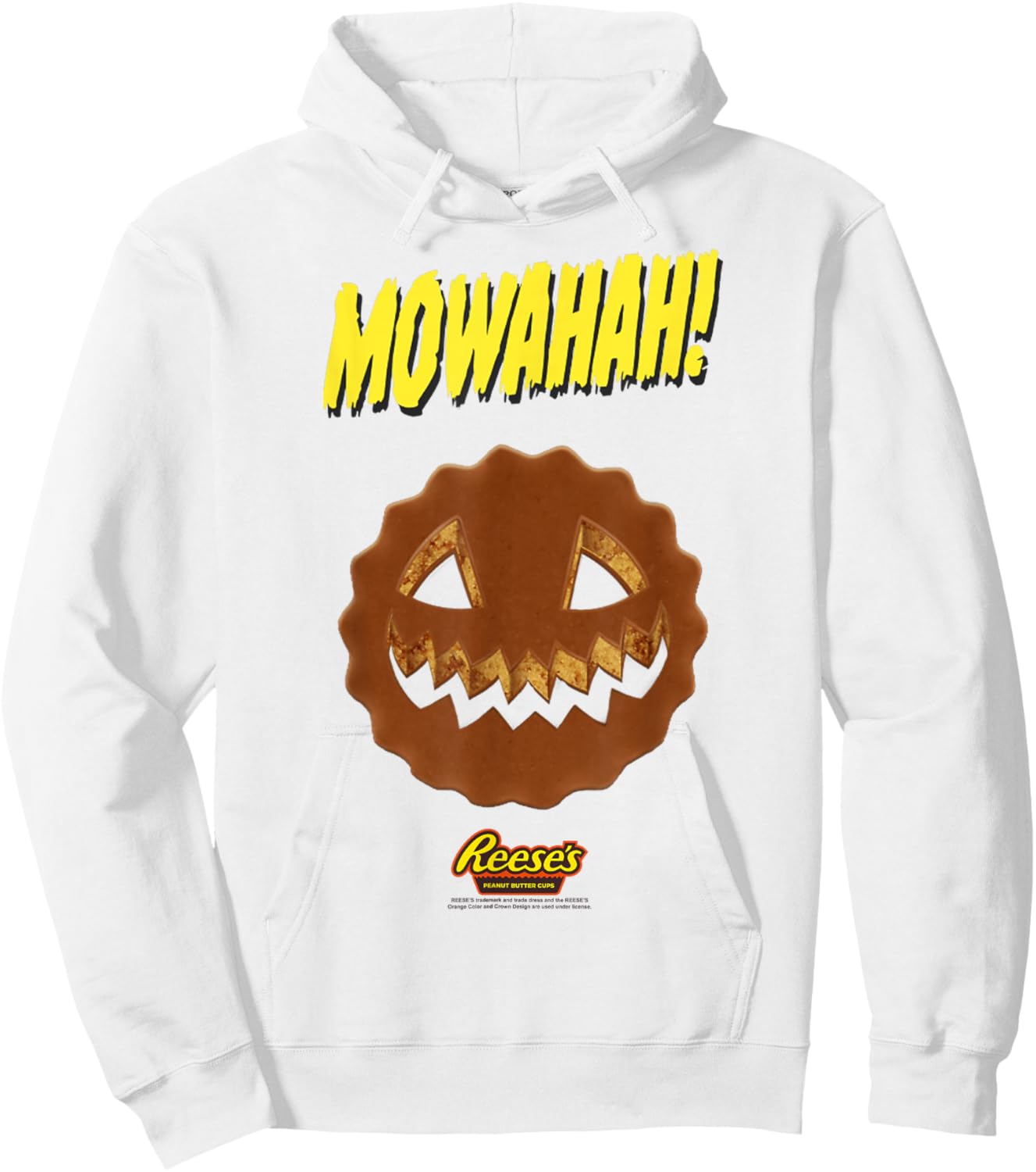 Reese's Halloween Chocolate Jack O' Lantern Mowahah! Hoodie - Hoodie | White