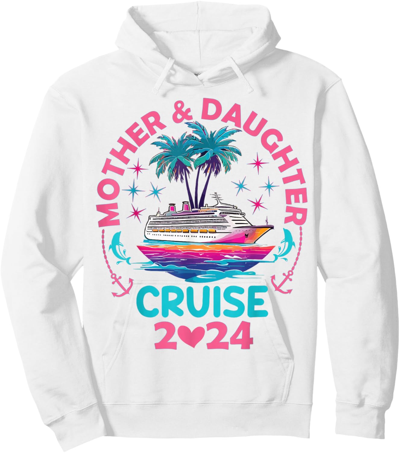 Mother Daughter Cruise 2024 Mom Daughter Trip Weekend Hoodie - Hoodie | White