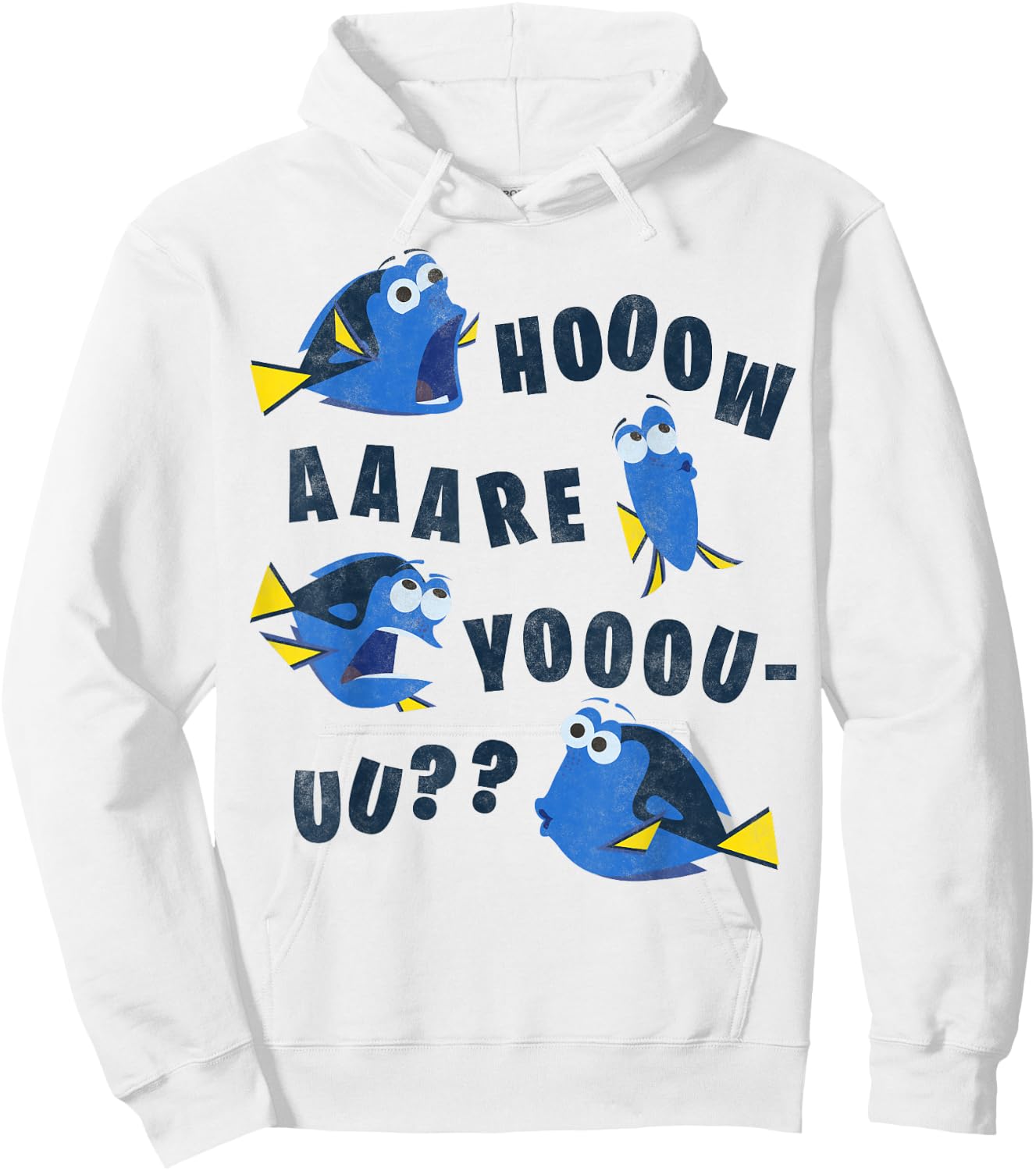 Disney Pixar Finding Dory How are You Graphic Hoodie - Hoodie | White