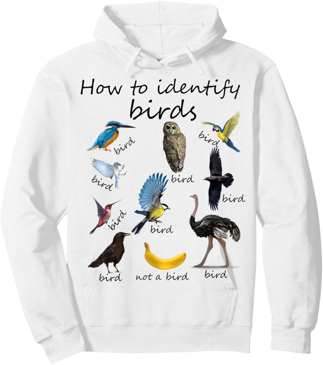 How To Identify Birds Bird Watcher Hoodie - Hoodie | White