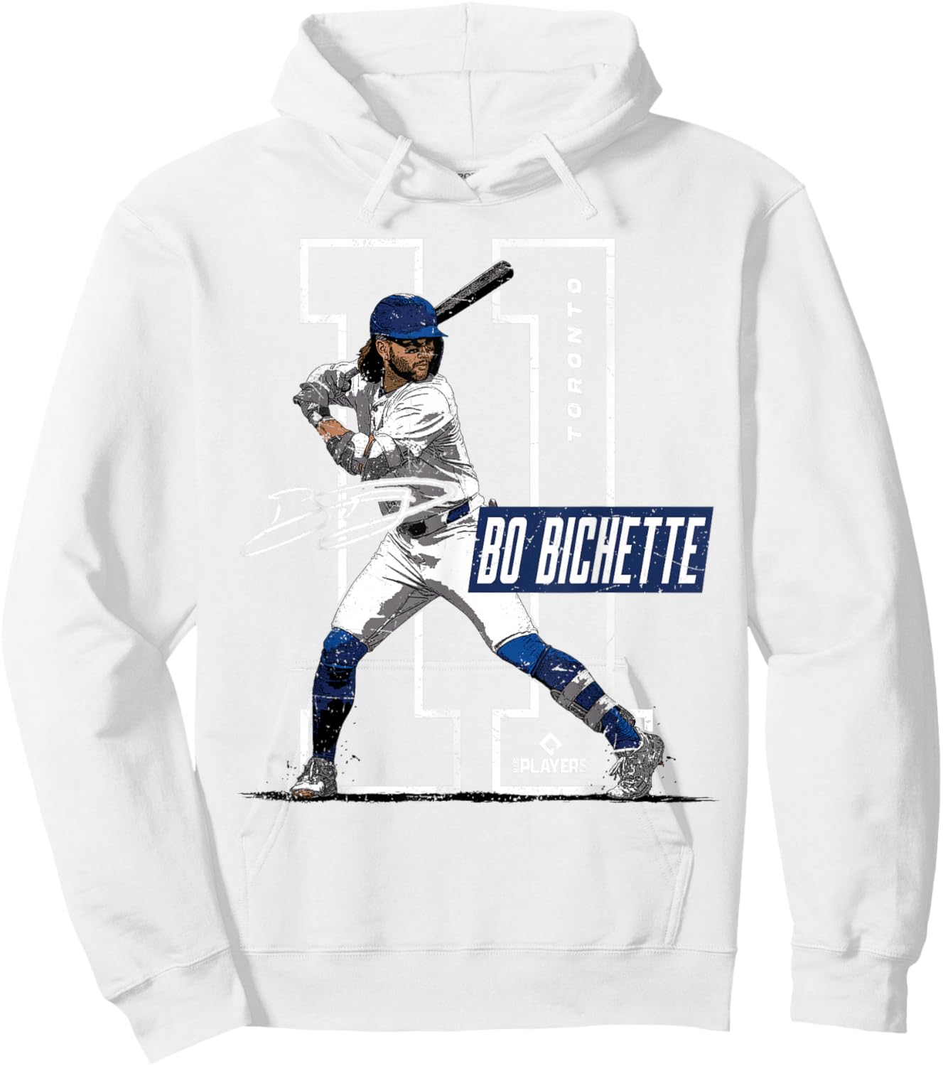 License Champs | Bo Bichette Toronto Blue -Kids Baseball Fan Hoodie - Hoodie | White