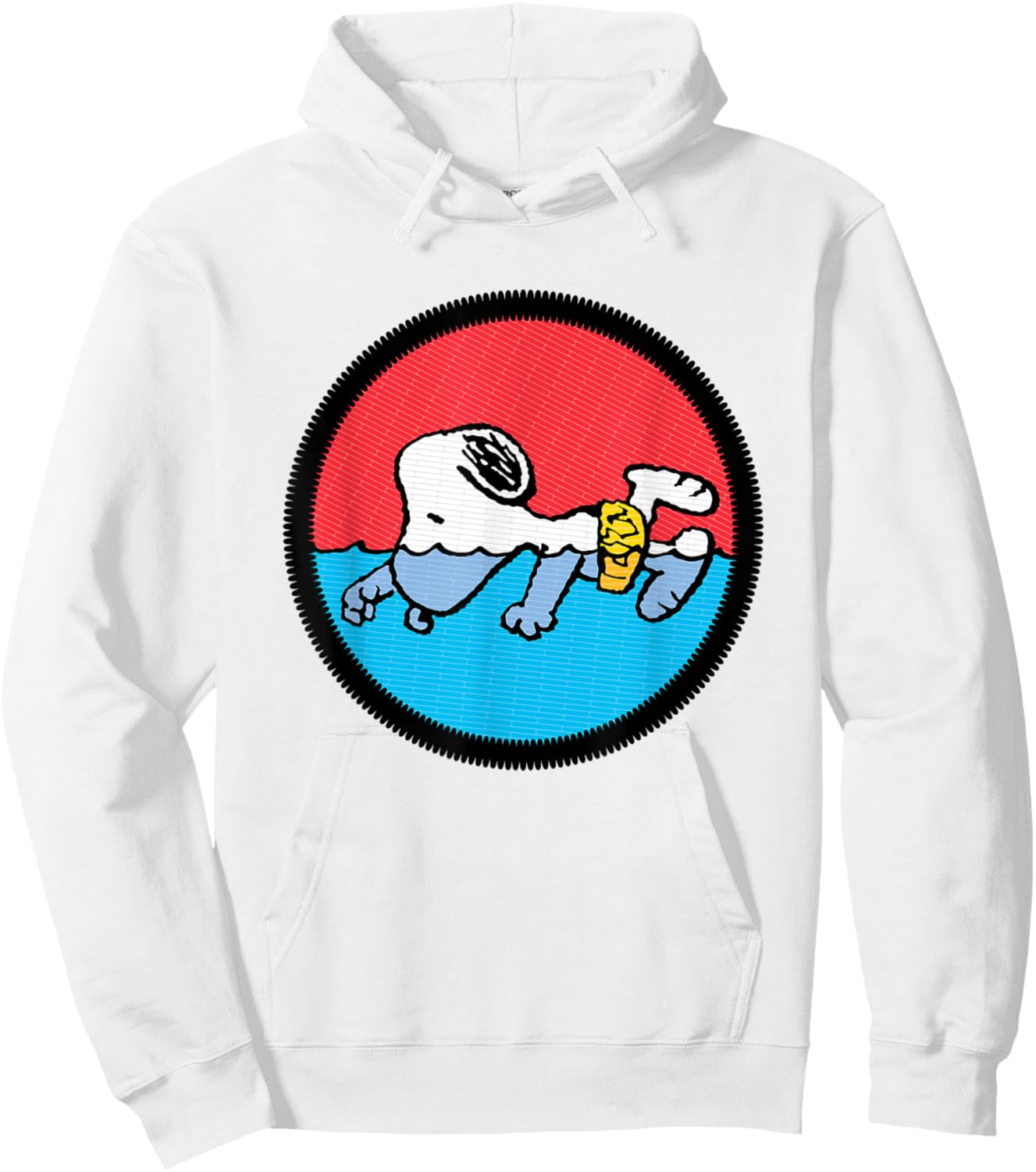 Peanuts Snoopy Swimming Hoodie - Hoodie | White
