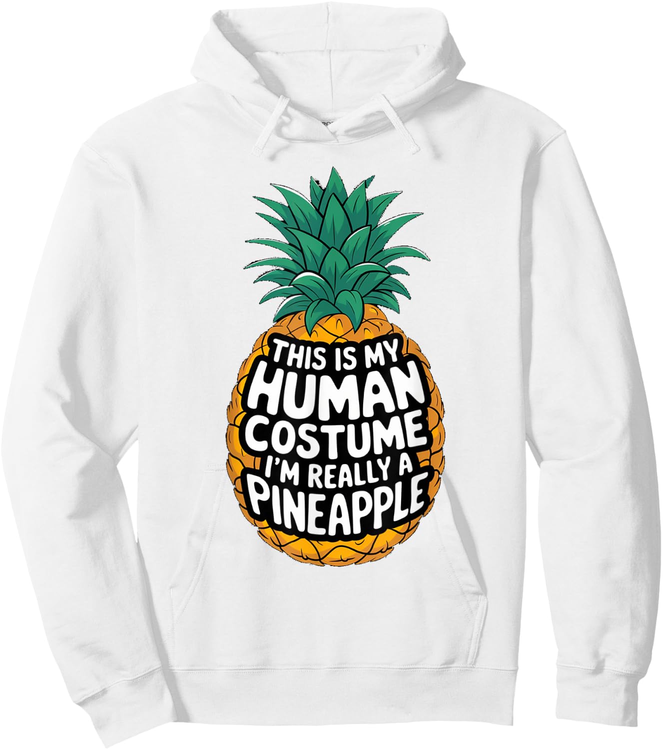 Pineapple Halloween Costume Carnival Pineapple Costume Hoodie - Hoodie | White