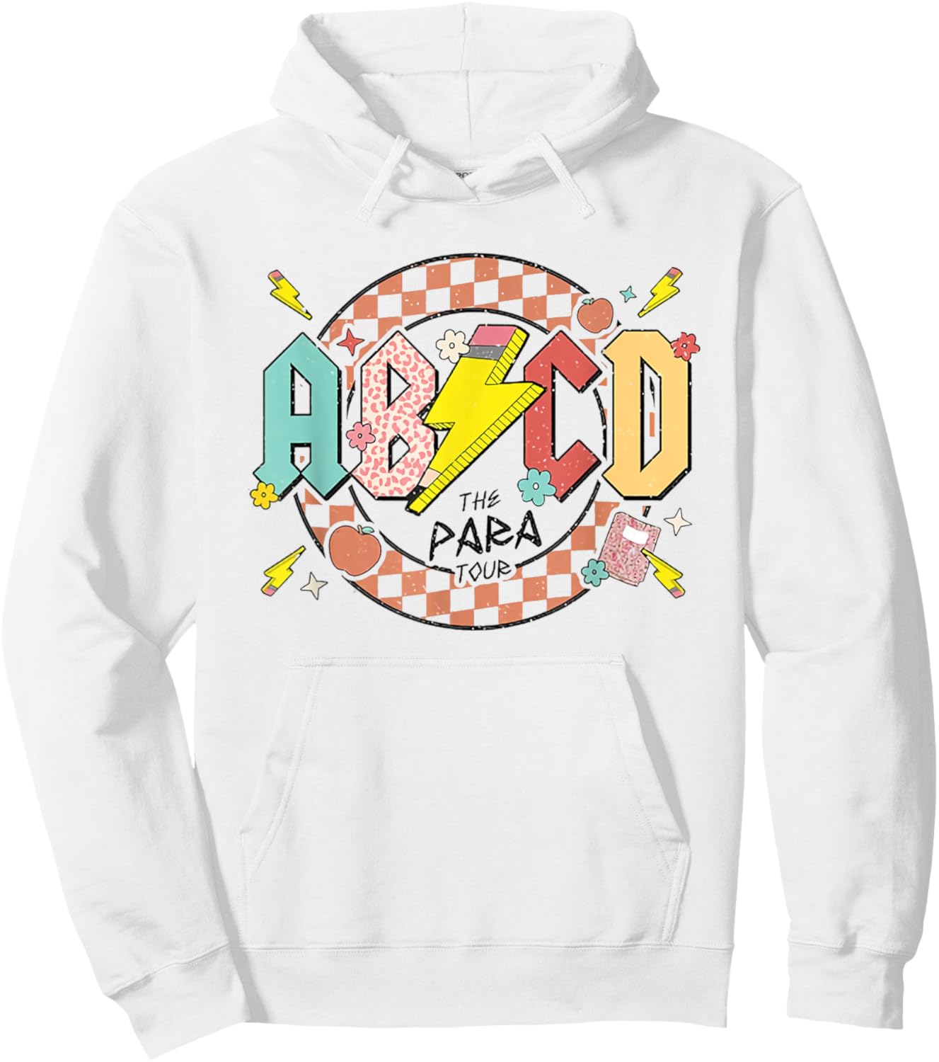 The Para Tour ABCD Pencil Lightning Bolt Parapro End of Year Hoodie - Hoodie | White