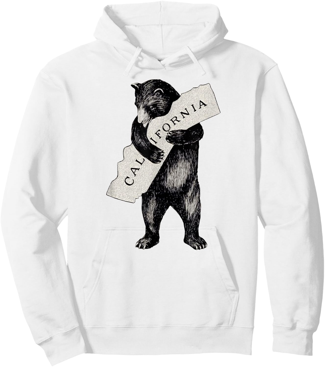 Retro I Love California Shirt Art-Vintage Cali Pride Bear Hoodie - Hoodie | White