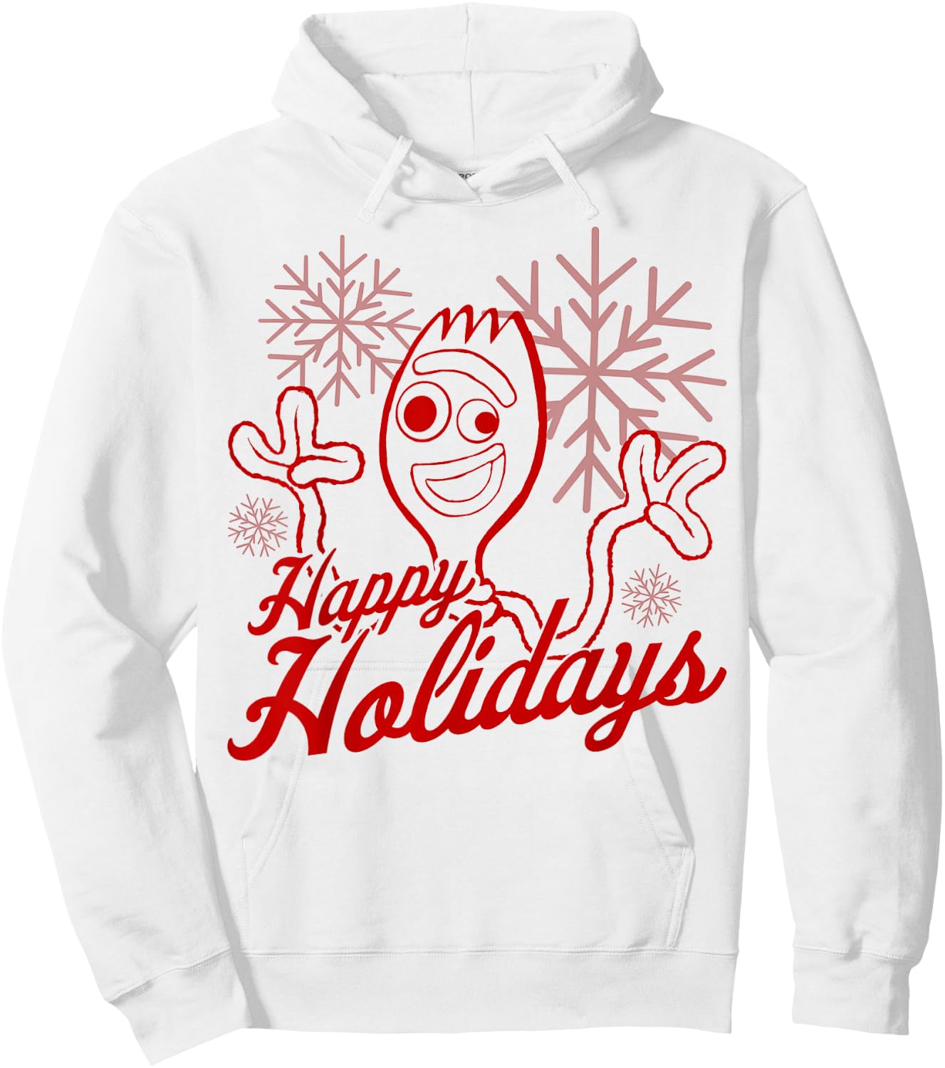 Disney Pixar Toy Story Christmas Forky Happy Holidays Hoodie - Hoodie | White