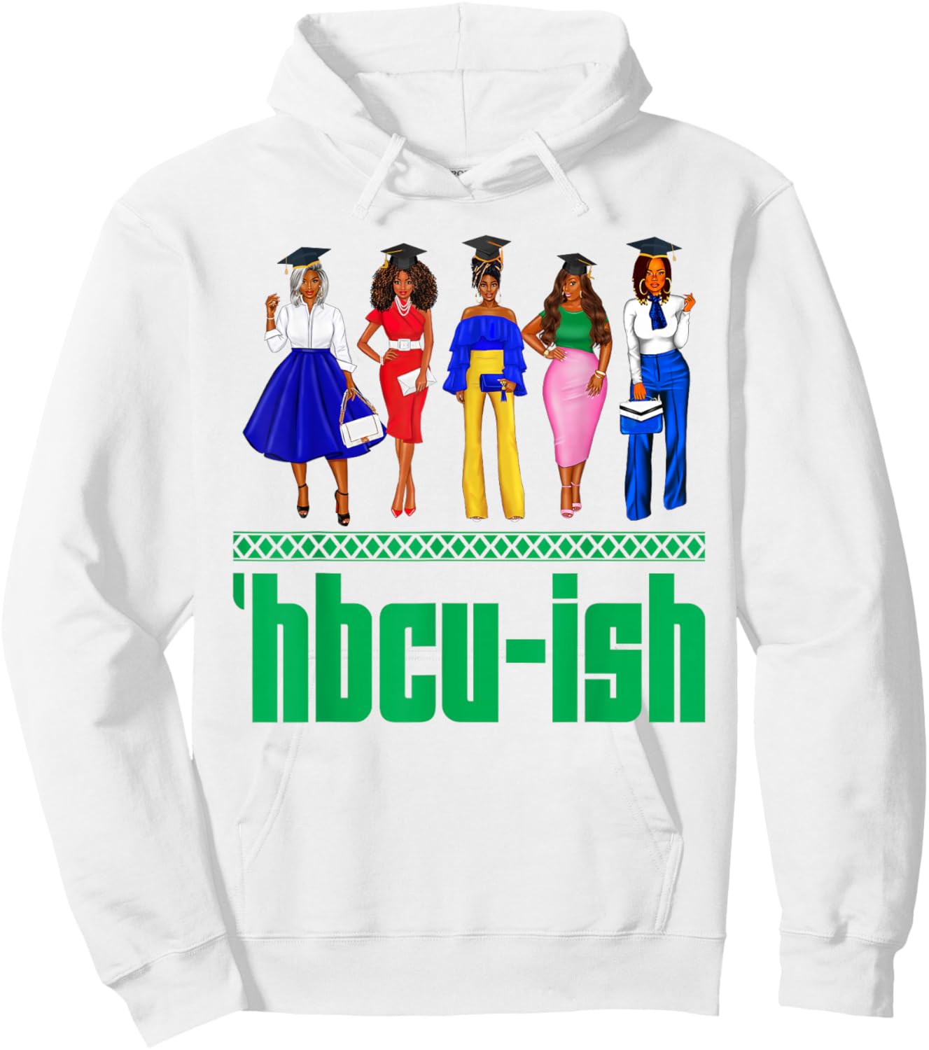 HBCU-Ish Historically Black Colleges And Universities Girls Hoodie - Hoodie | White