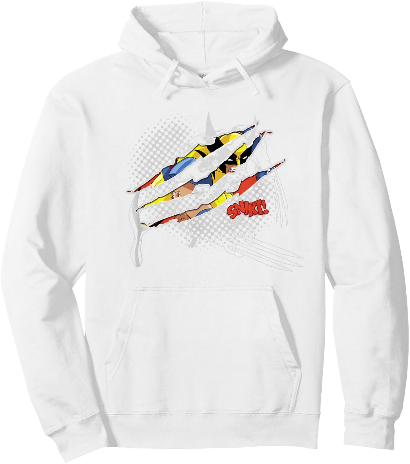 Marvel X-Men Wolverine Claw Marks Logan Snikt! Hoodie - Hoodie | White
