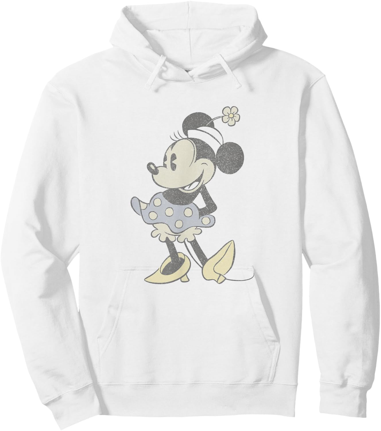 Disney Mickey and Friends Minnie Mouse Portrait Fade Vintage Hoodie - Hoodie | White