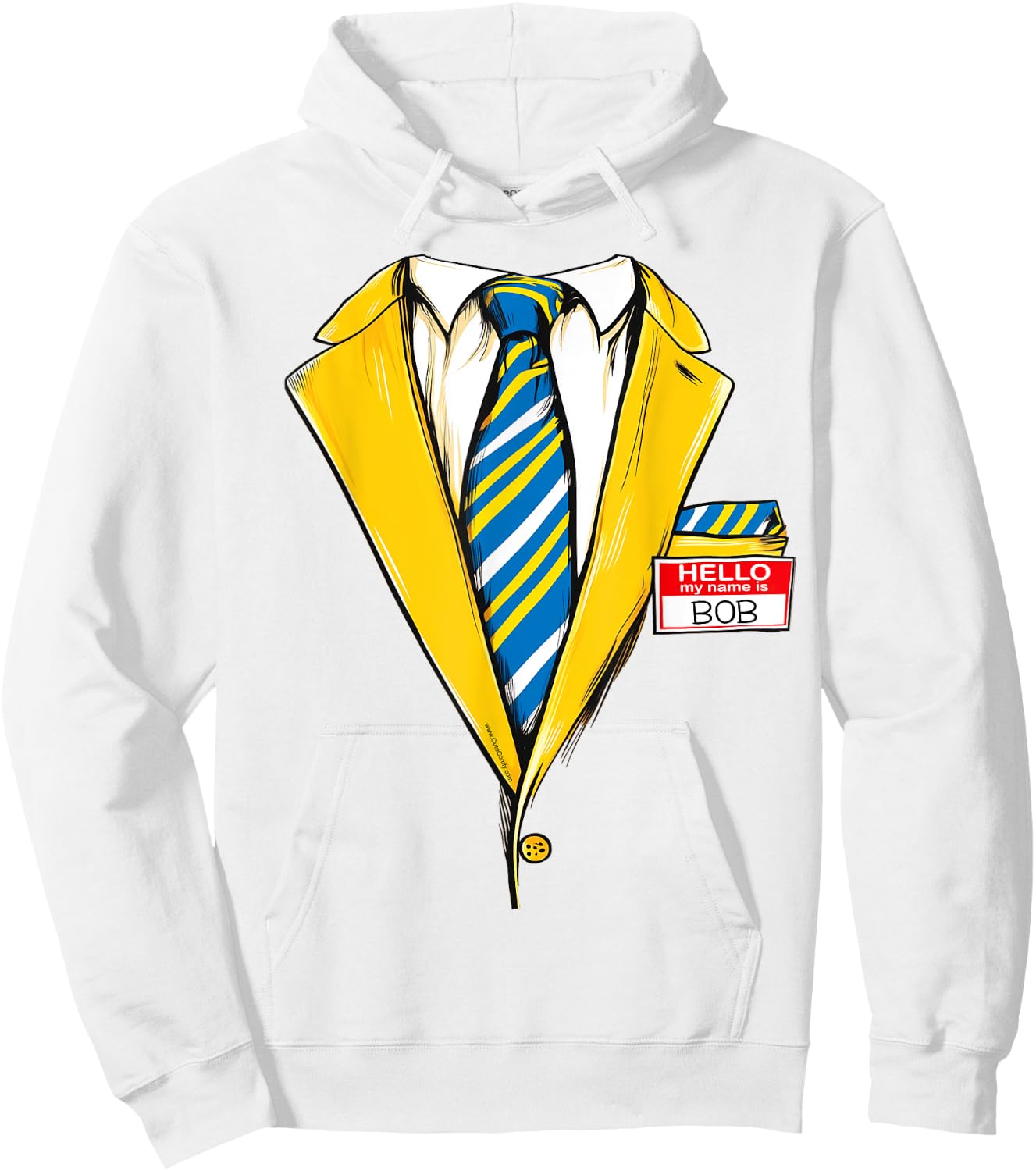 Yellow Bob Funny Halloween Costume Zombie Tuxedo Suit Tux Hoodie - Hoodie | White