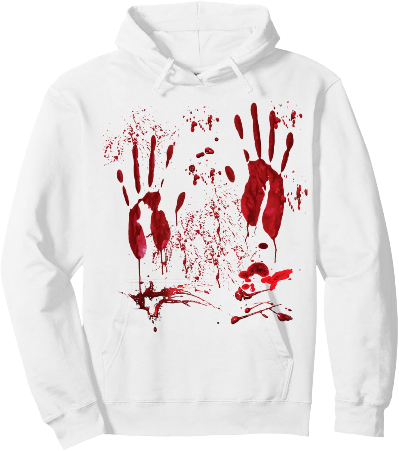 Blood Hands Blood Splatter Halloween Costume Men Women Hoodie - Hoodie | White