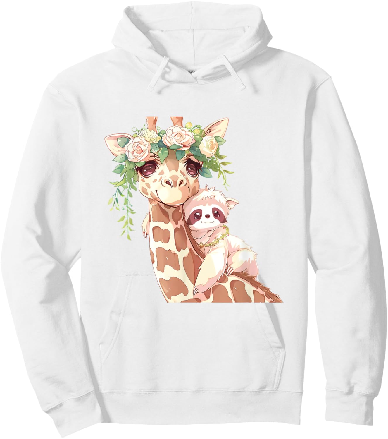 Love Giraffes Women Shirt Giraffe Lovers for kids and girls Hoodie - Hoodie | White