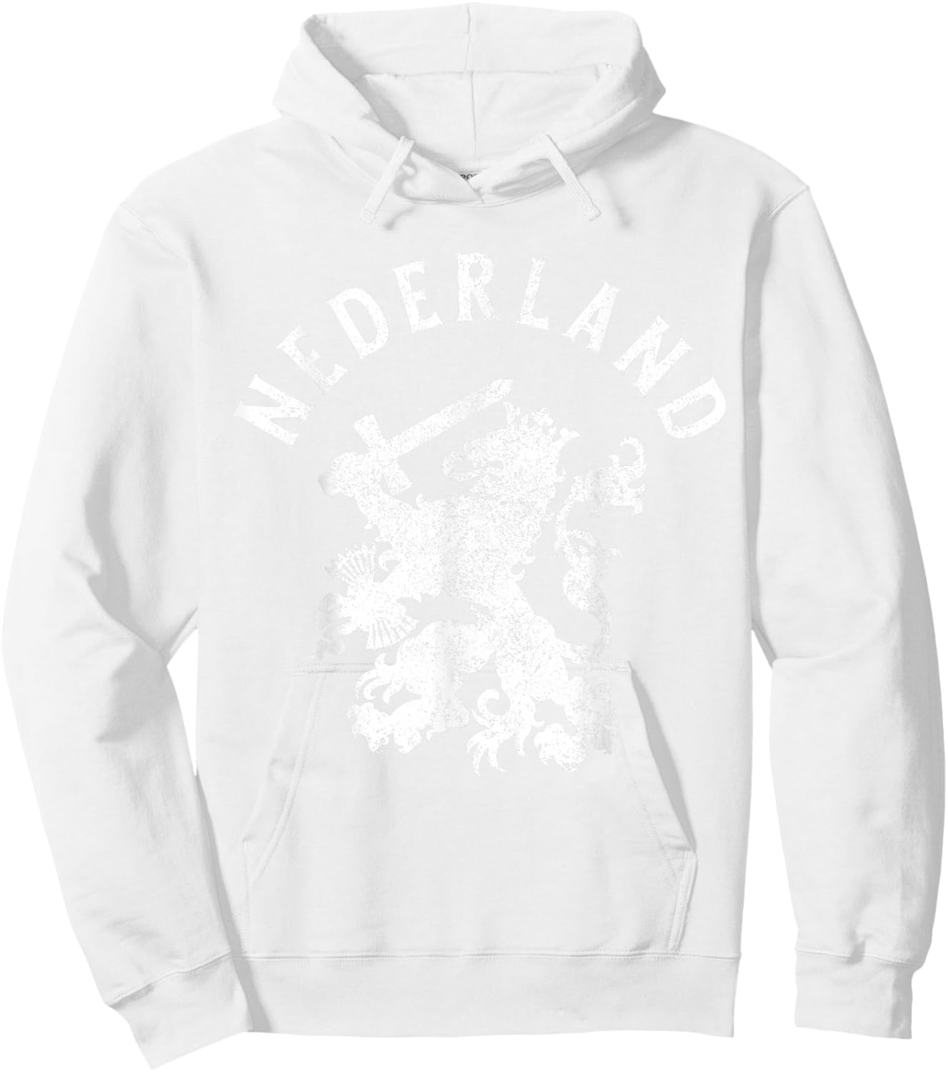 Nederland Netherlands Lion Holland Vintage Orange Hoodie - Hoodie | White