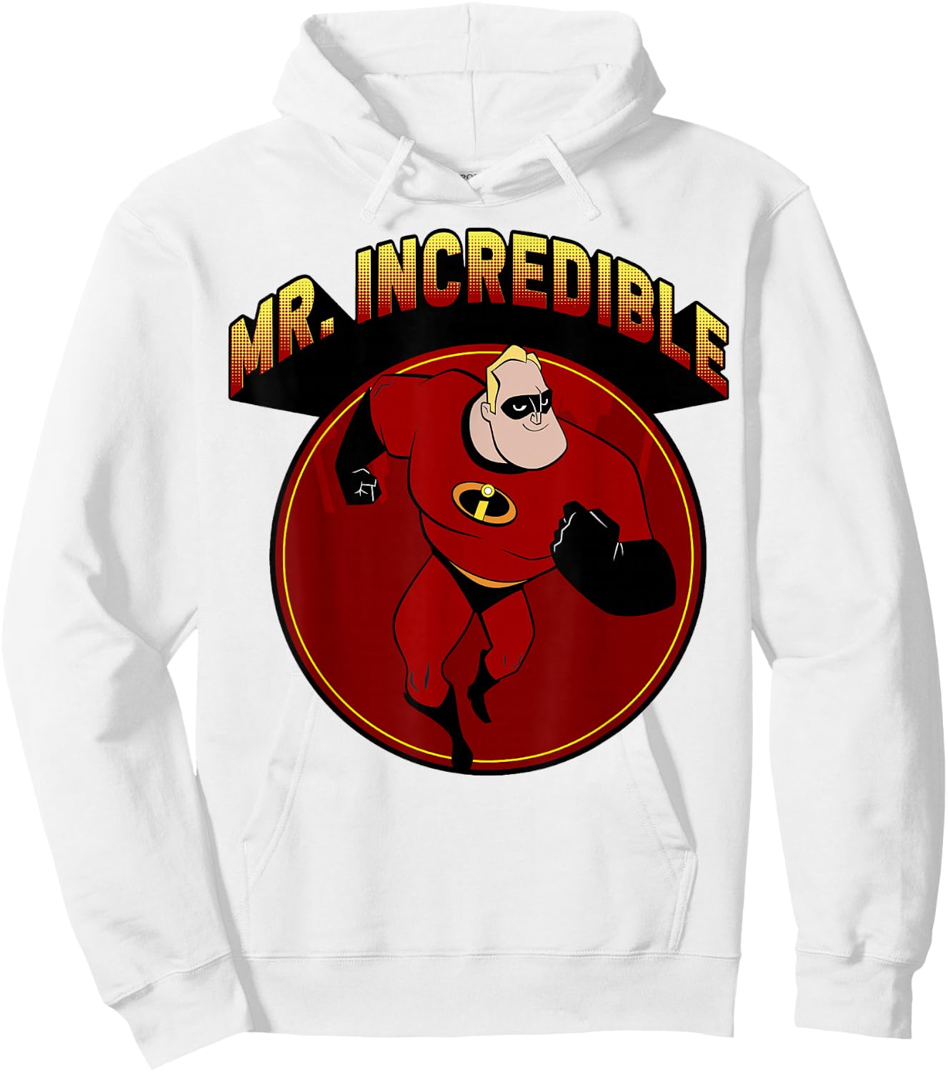Disney Pixar The Incredibles Mr. Incredible Portrait Hoodie - Hoodie | White