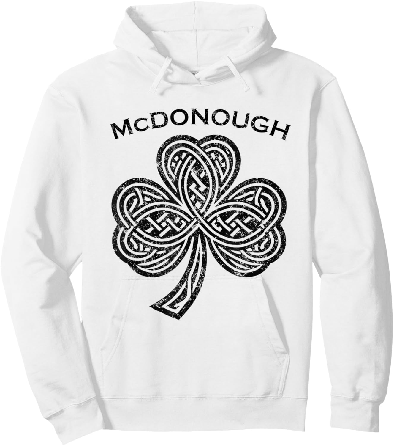 McDonough Family Last Name Irish Ireland Celtic Hoodie - Hoodie | White