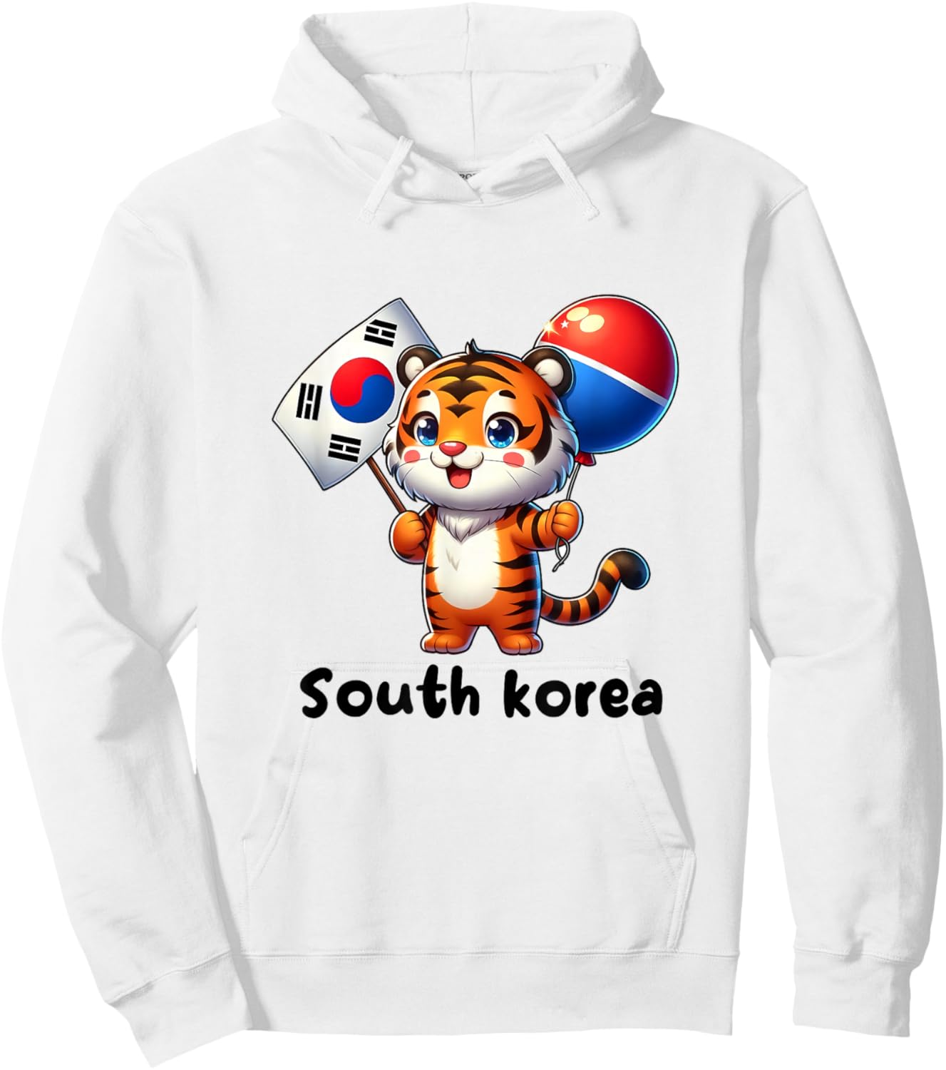 Südkorea Korea Flagge für Männer/Frauen/Jugendliche/Kinder Hoodie - Hoodie | White