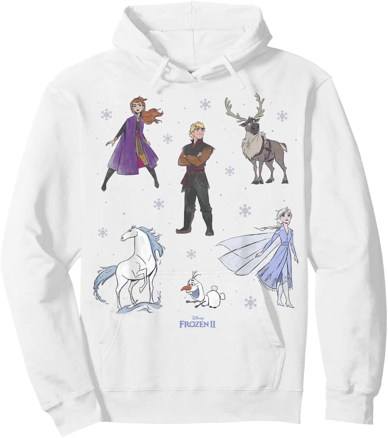Disney Frozen 2 Cast Group Shot Poster Hoodie - Hoodie | White