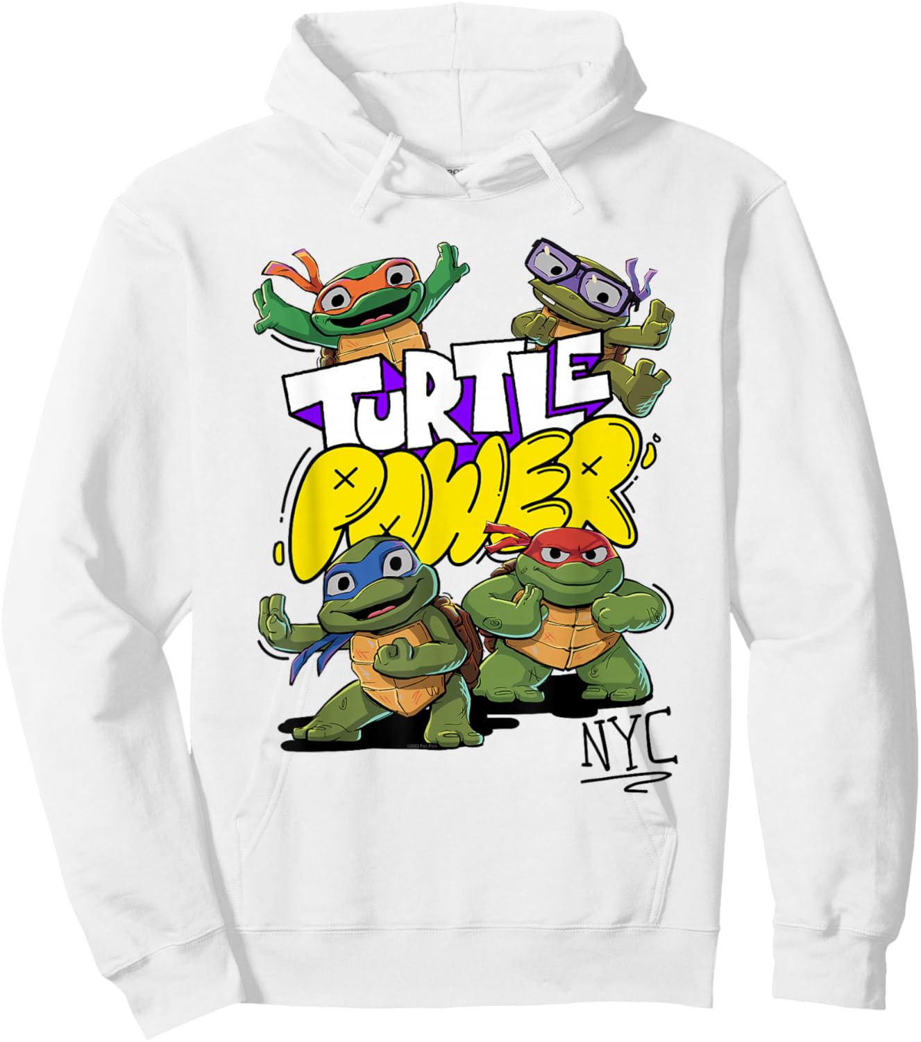 Teenage Mutant Ninja Turtles: Mutant Mayhem Cute Turtle Hoodie - Hoodie | White