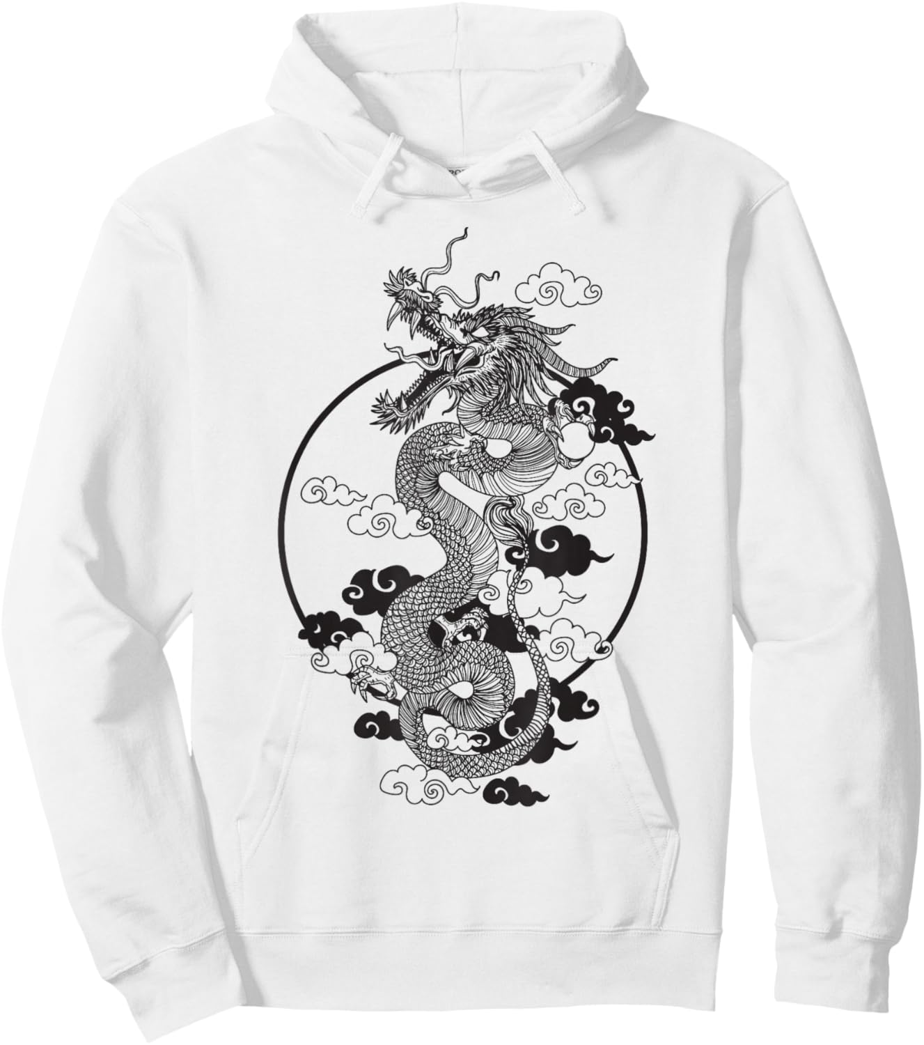 Dragon Hand Drawing Hoodie - Hoodie | White