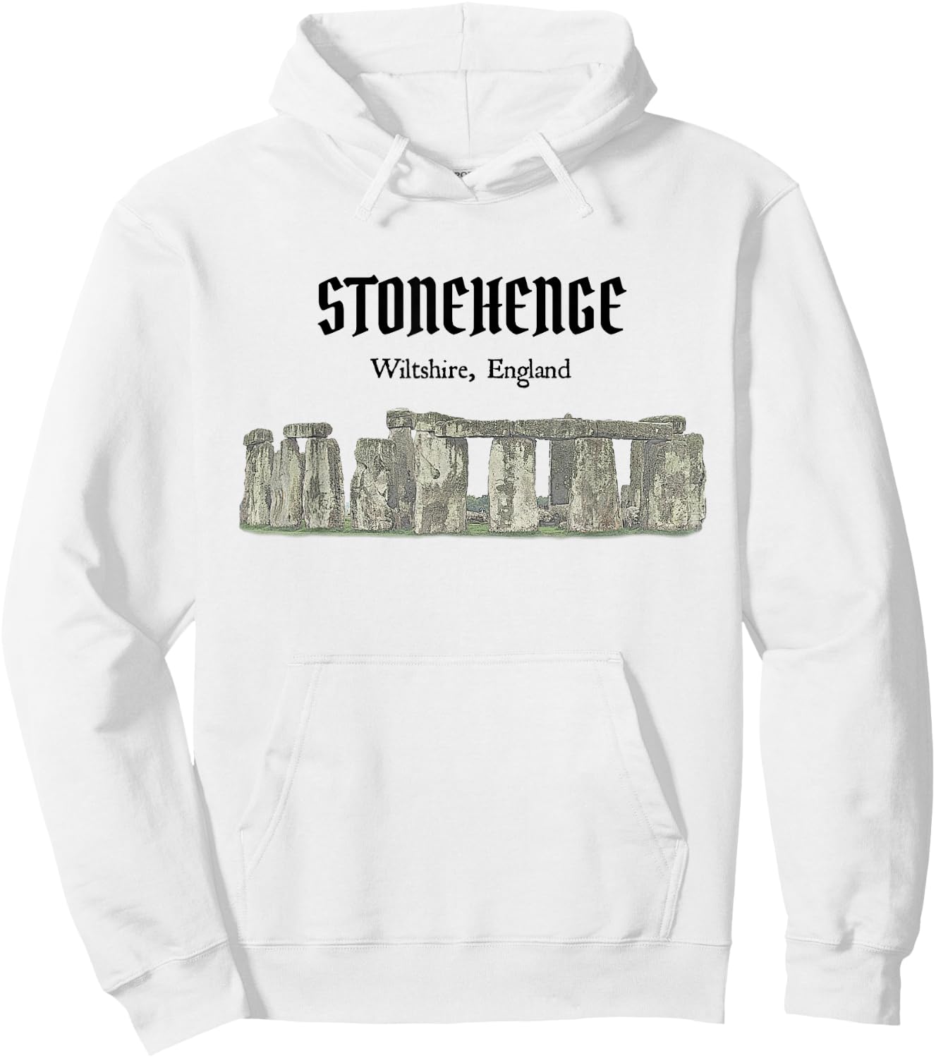 Stonehenge England Souvenir Hoodie - Hoodie | White